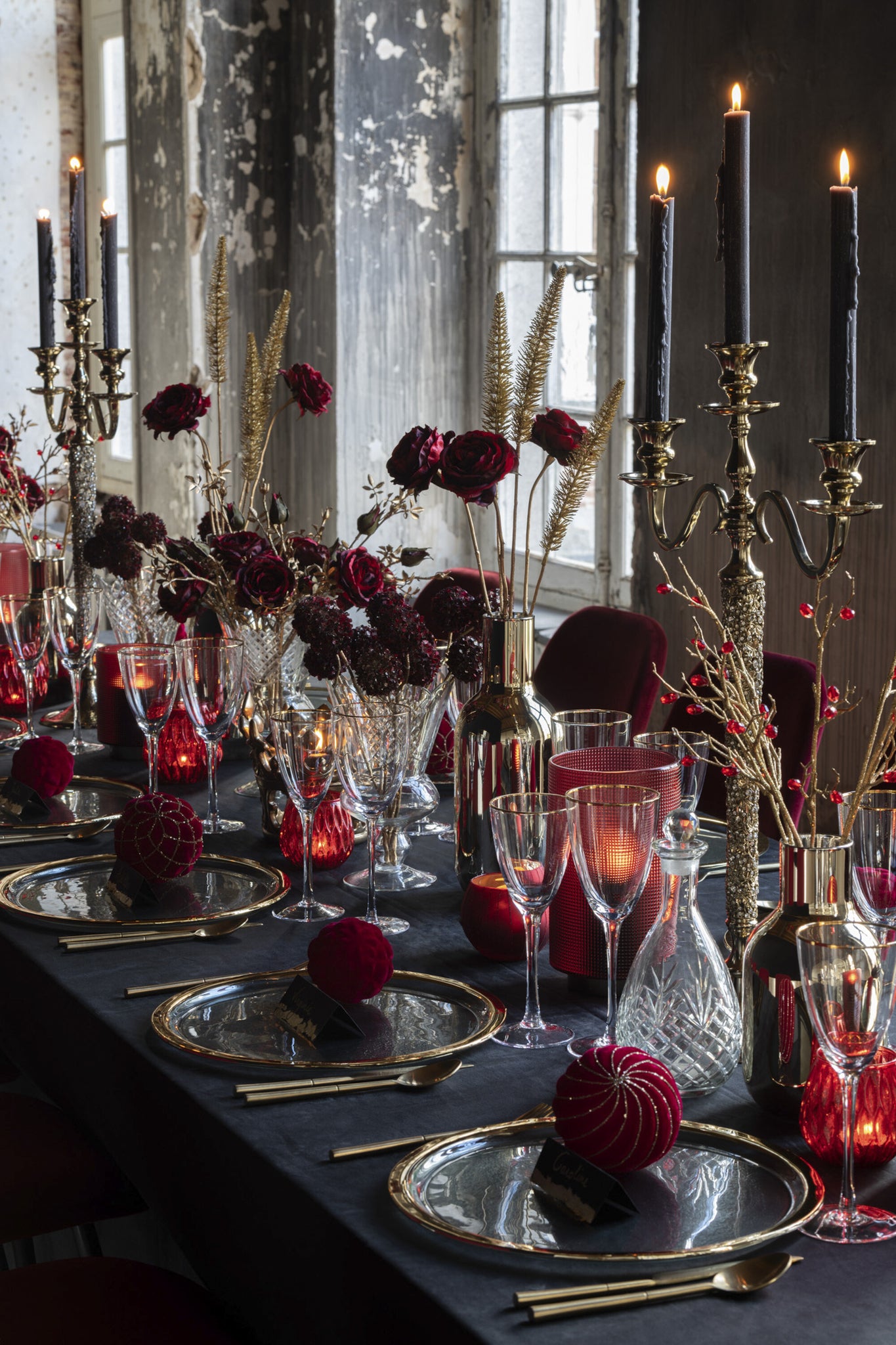 Wine Glass Red Wine Golden Border Glass Transparent/Gold