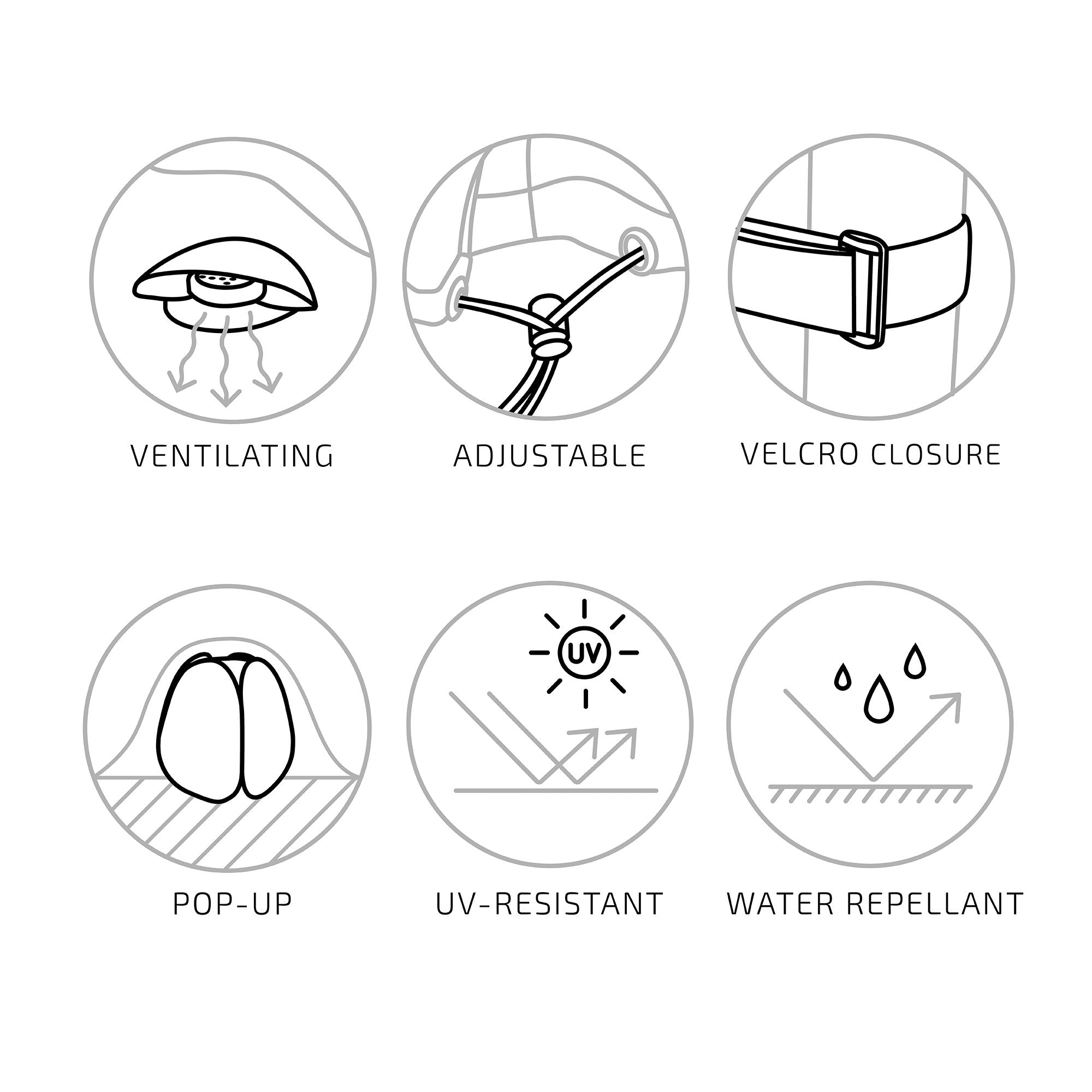 Luxury Cover - Luxury cover for round table 180 cm with 4 chairs, 210g/m2 600D polyester PU coated, water repellant, black