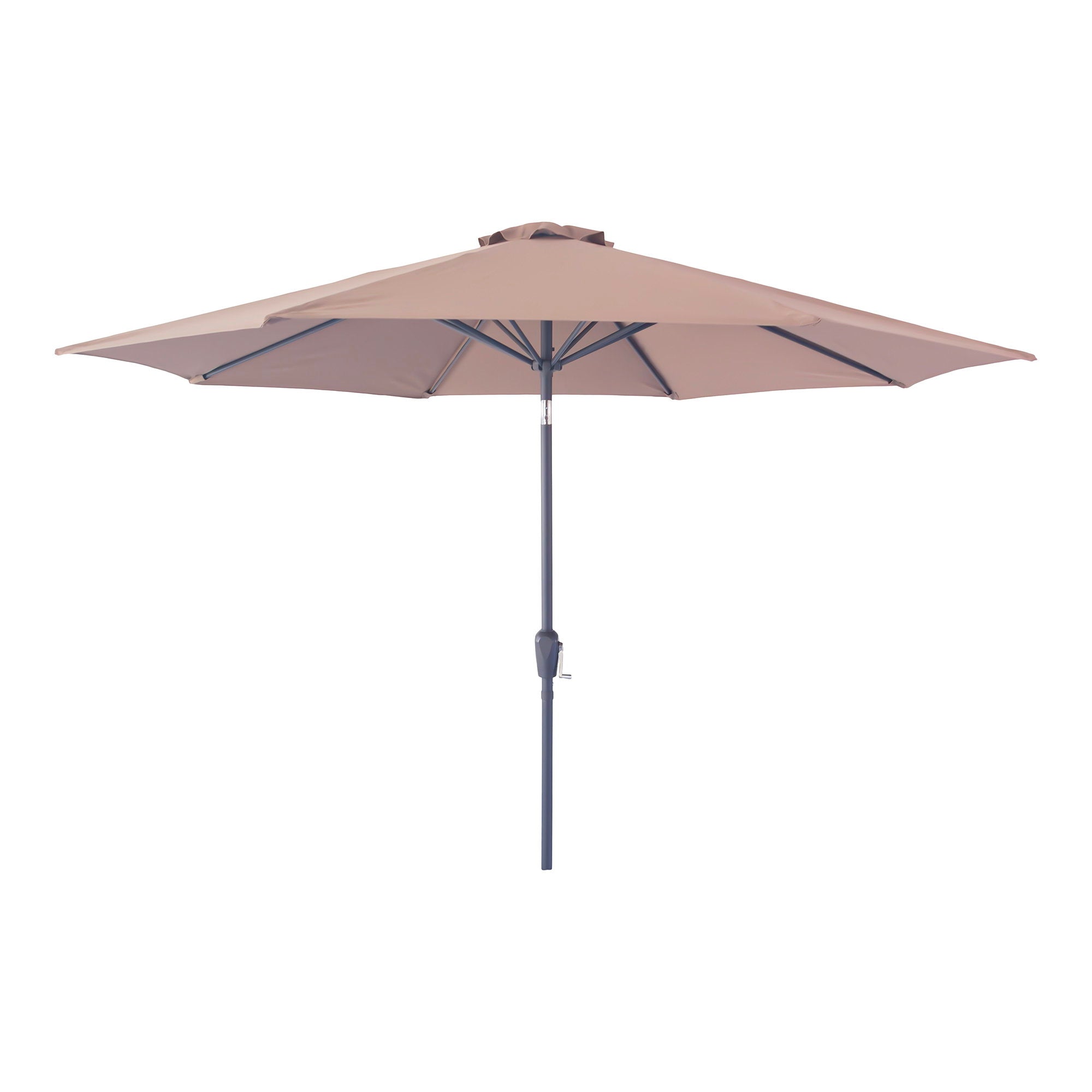 Houston Parasol - Parasol with crank and tilt, metal pole, sand, ø300 cm