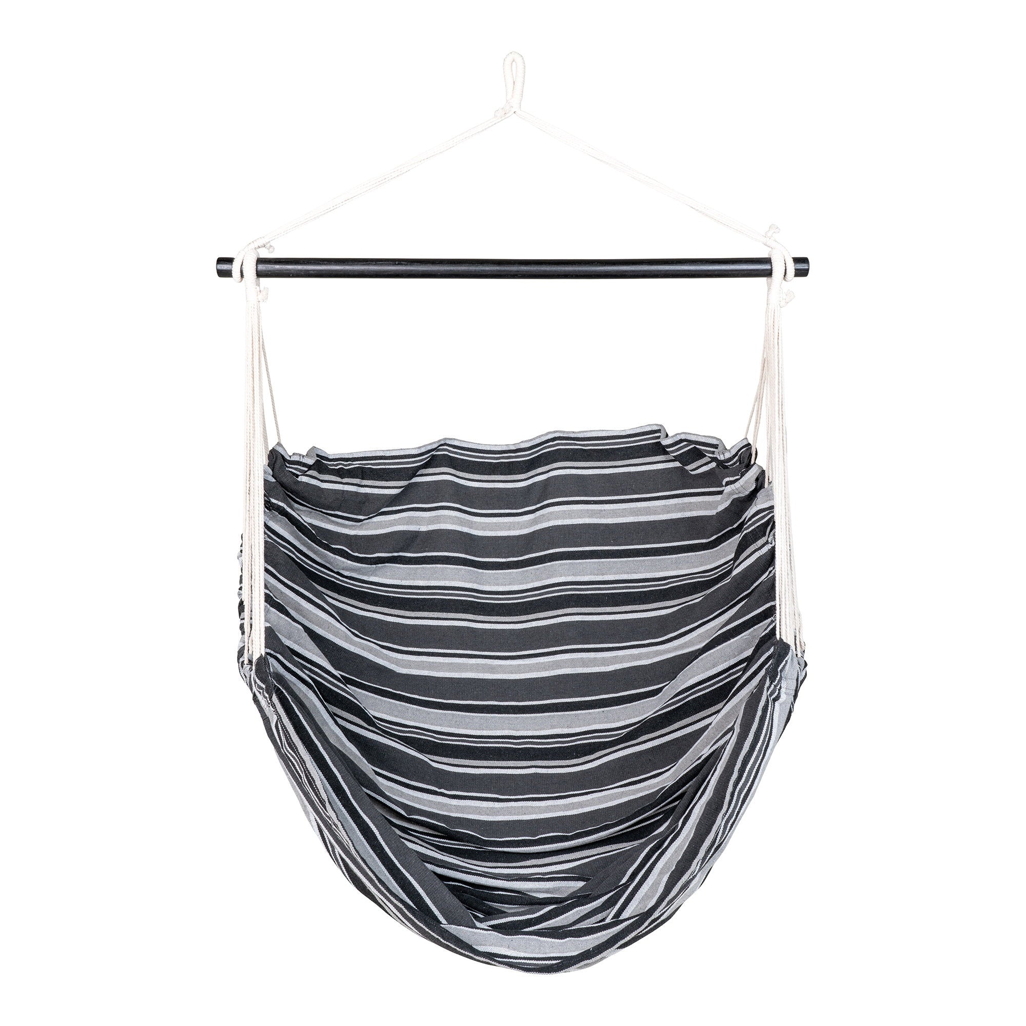 Lamia Hammock Chair - Hammock Chair, polyester/cotton, larch, black/grey/white