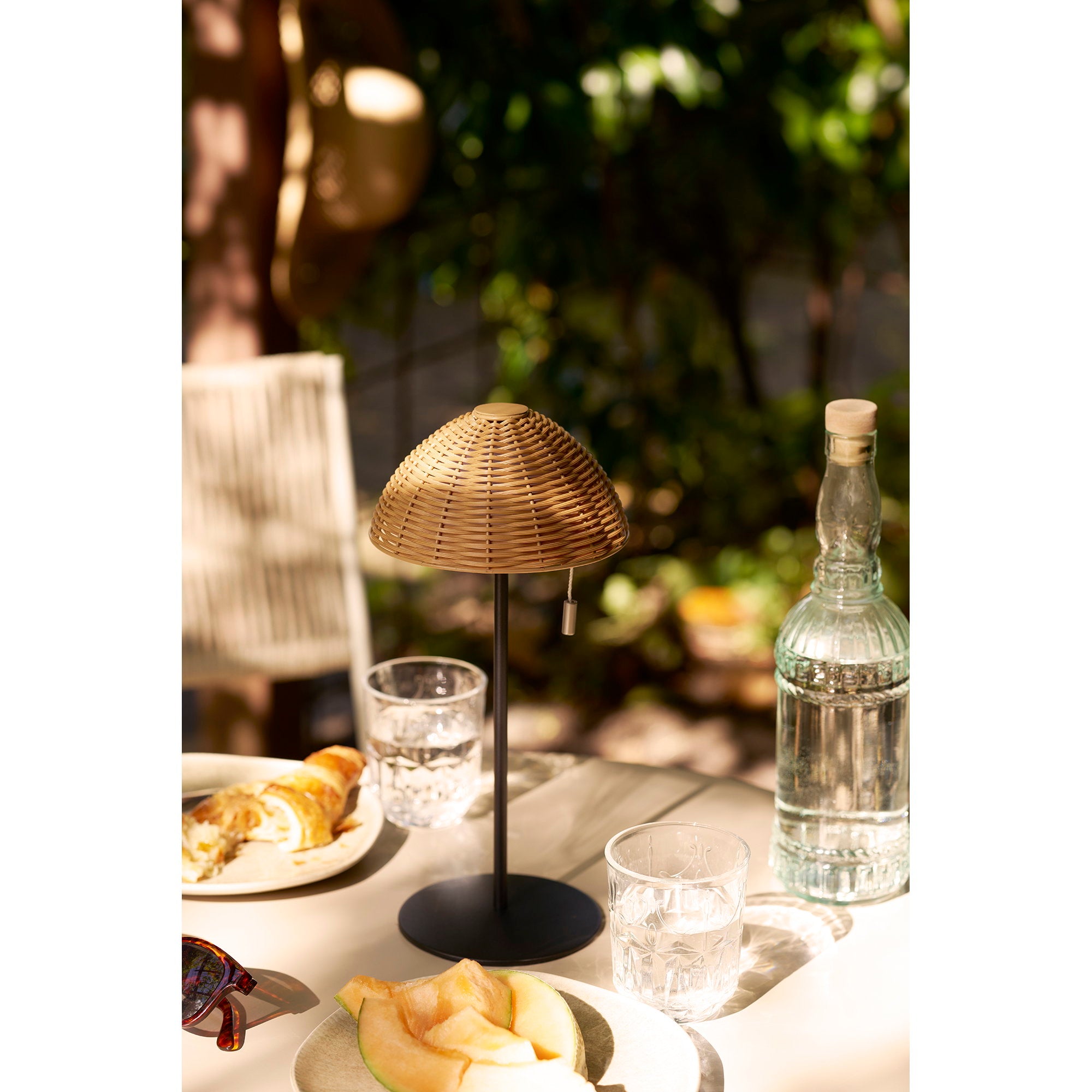 Wigan LED Table Lamp - Table lamp, metal, rechargeable, nature/black