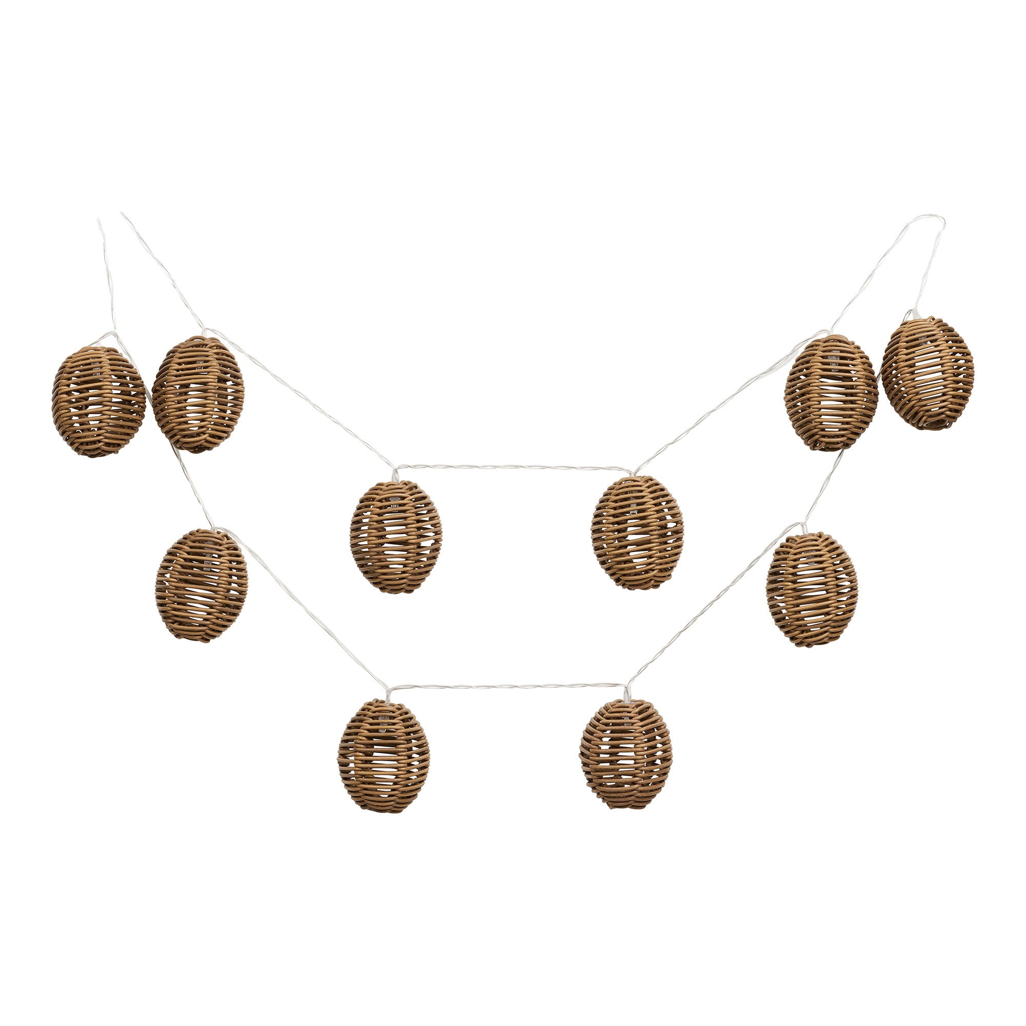 Carlisle LED String Light - String light, polyrattan/metal, nature/black