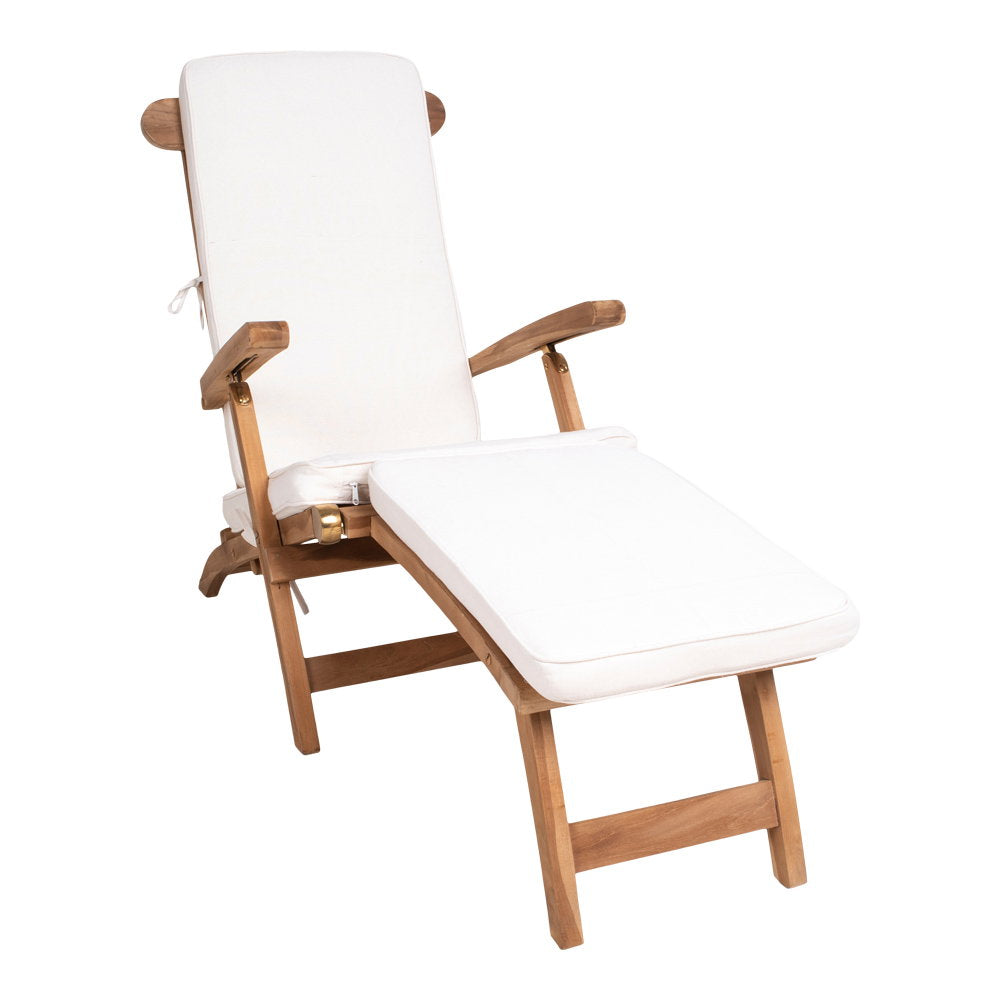 Arrecife Cushion for Deck Chair - Cushion for Deck Chair, cotton, white