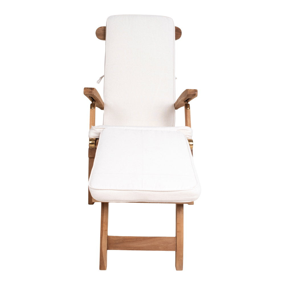 Arrecife Cushion for Deck Chair - Cushion for Deck Chair, cotton, white