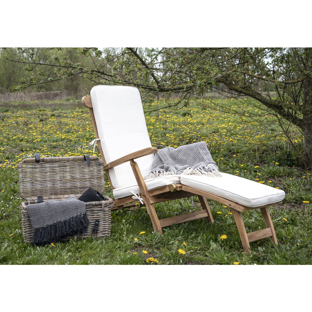 Arrecife Cushion for Deck Chair - Cushion for Deck Chair, cotton, white