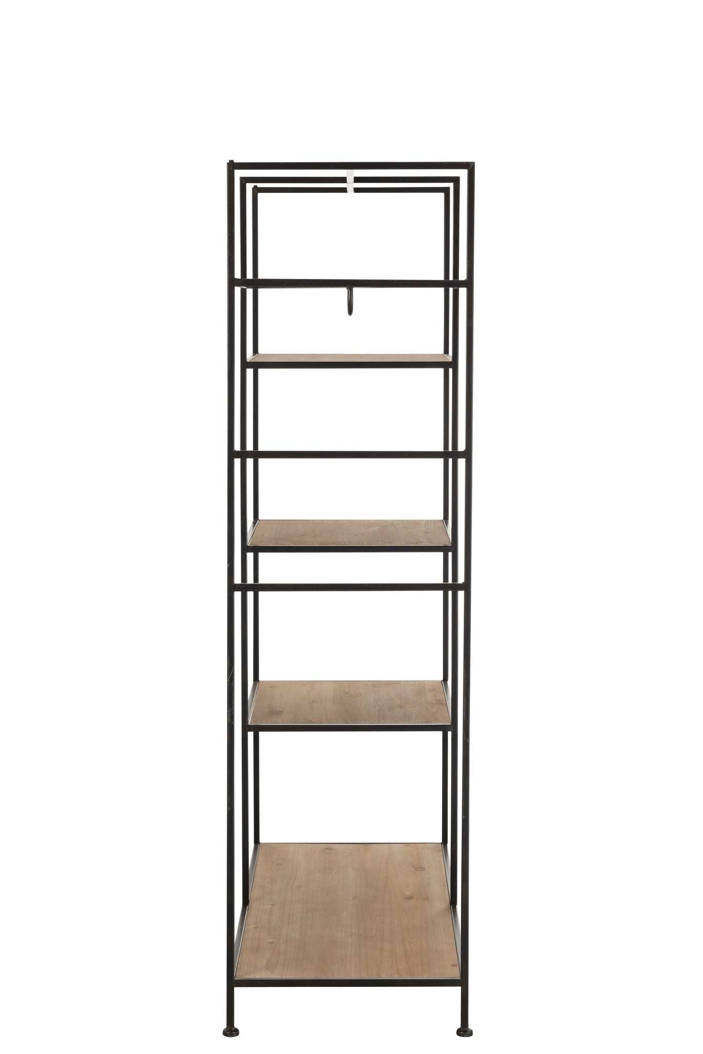 Textlel Rack Metal/Wood Black