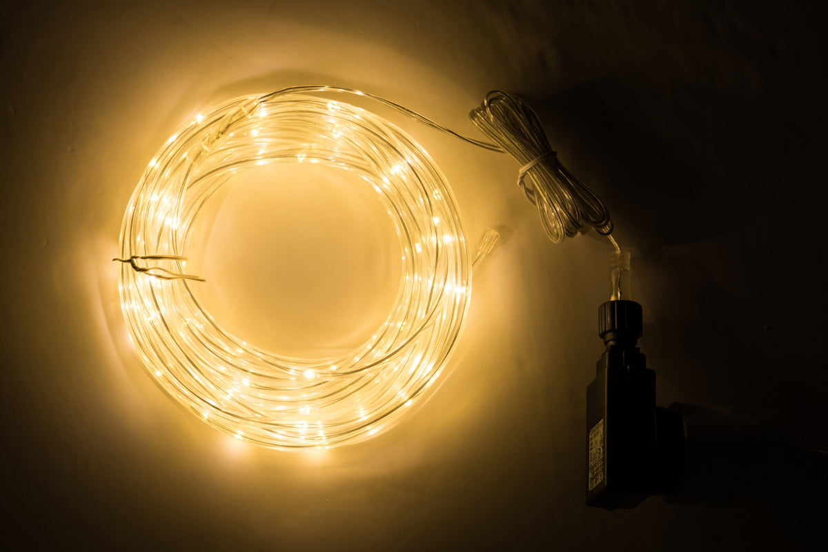 Kerstverlichting 10 meter binnen en buiten – kunststof, warm wit