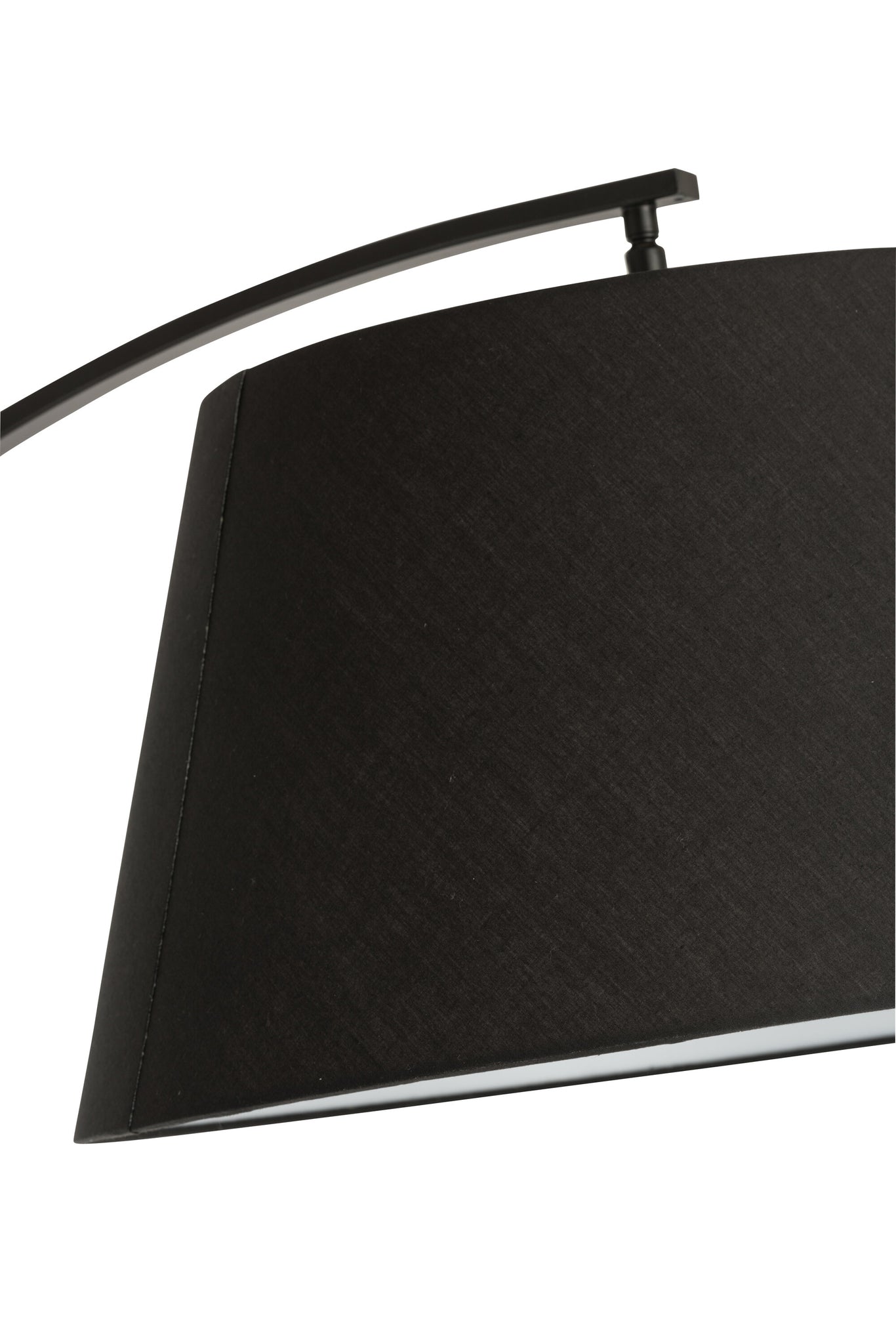 Stehlampe, Bogen, Metall, Schwarz