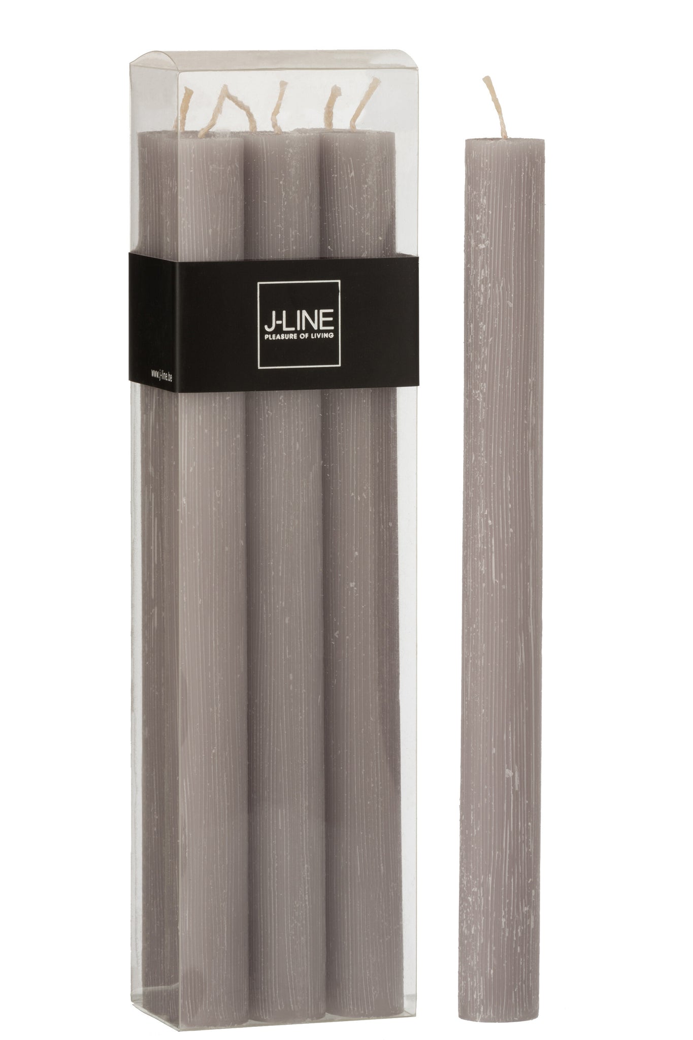 Box 6 Table Candle Dark Grey13h