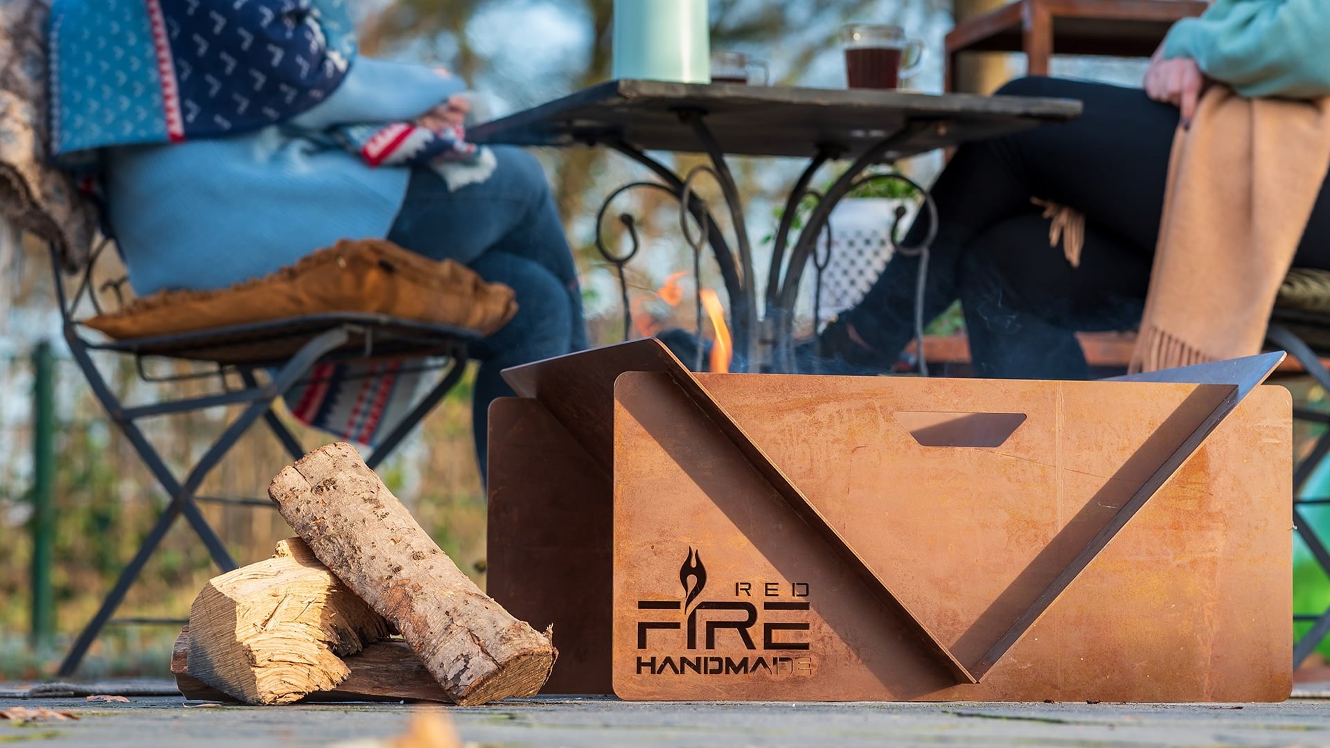 V Vuurschaal Handmade Roest