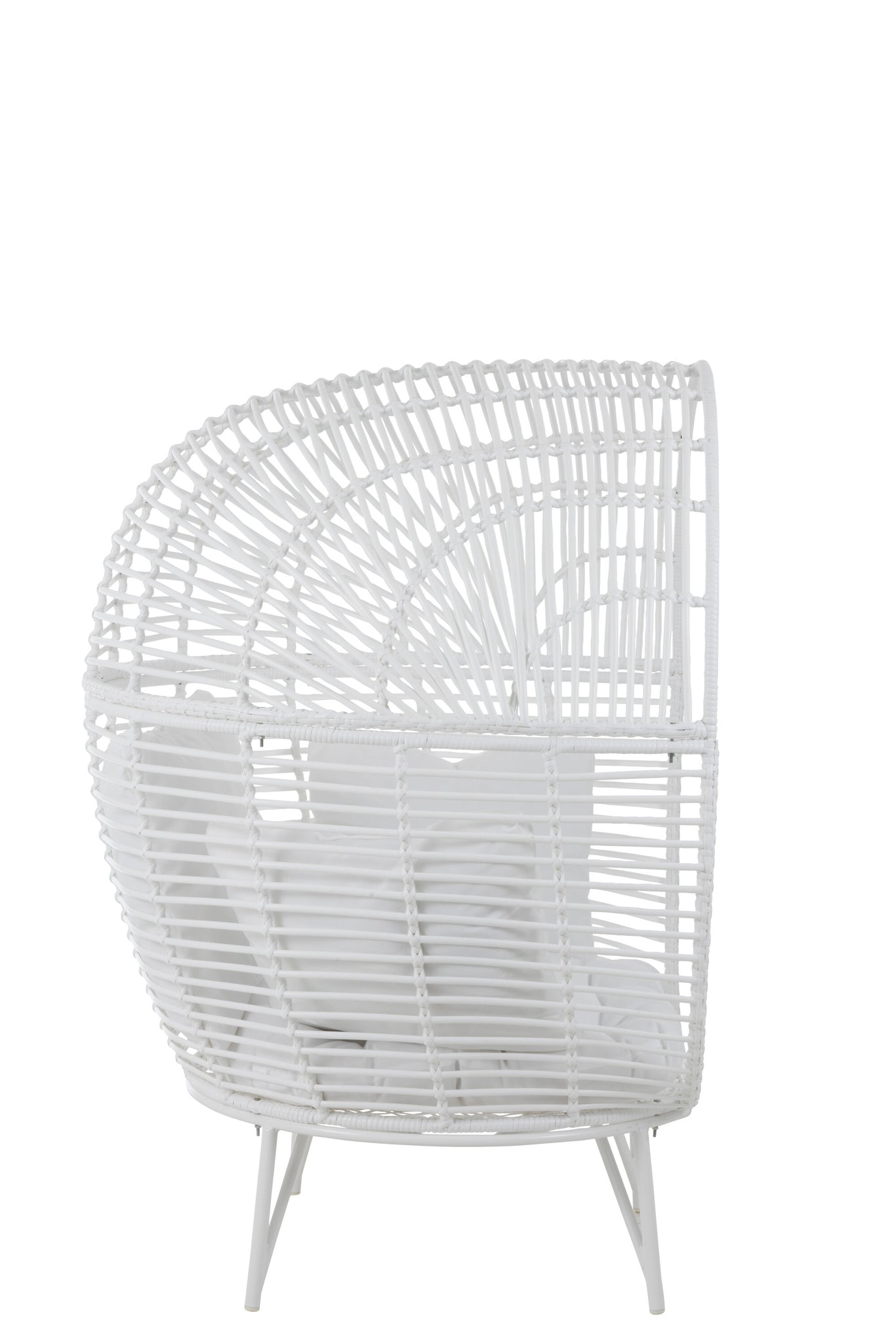 Lounge Chair Oval Steel White