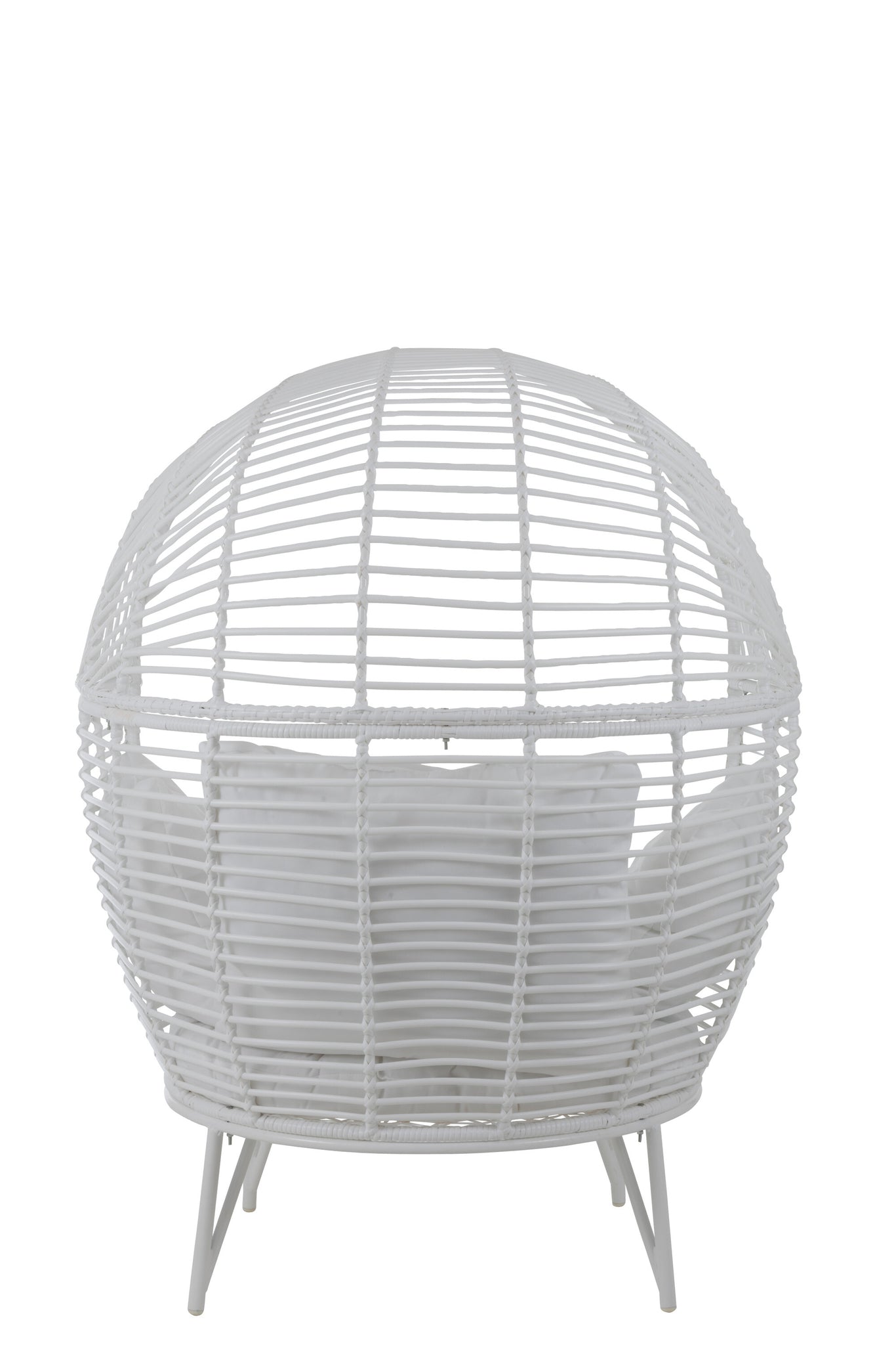 Lounge Chair Oval Steel White