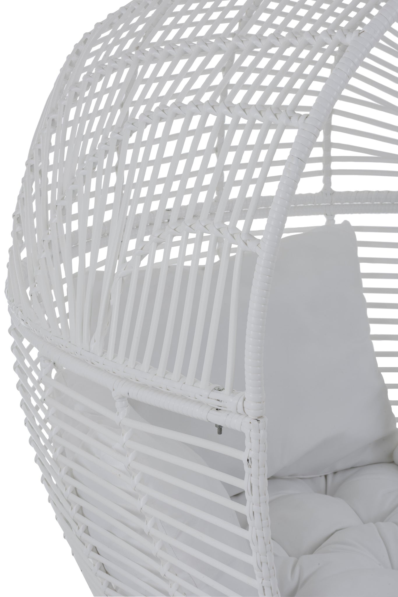 Lounge Chair Oval Steel White