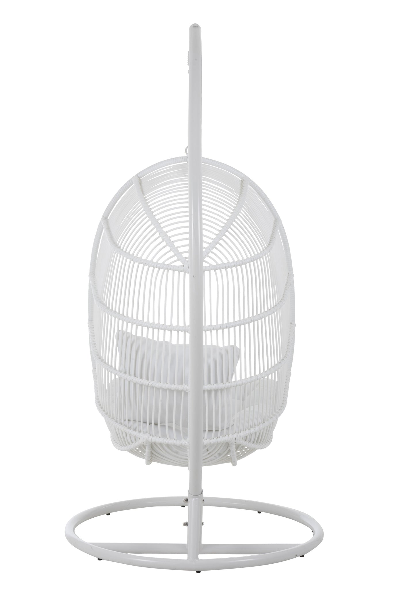 Hanging Chair Oval Steel White