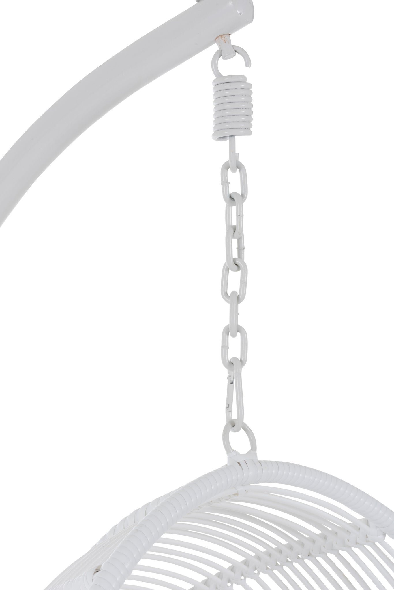 Hanging Chair Oval Steel White