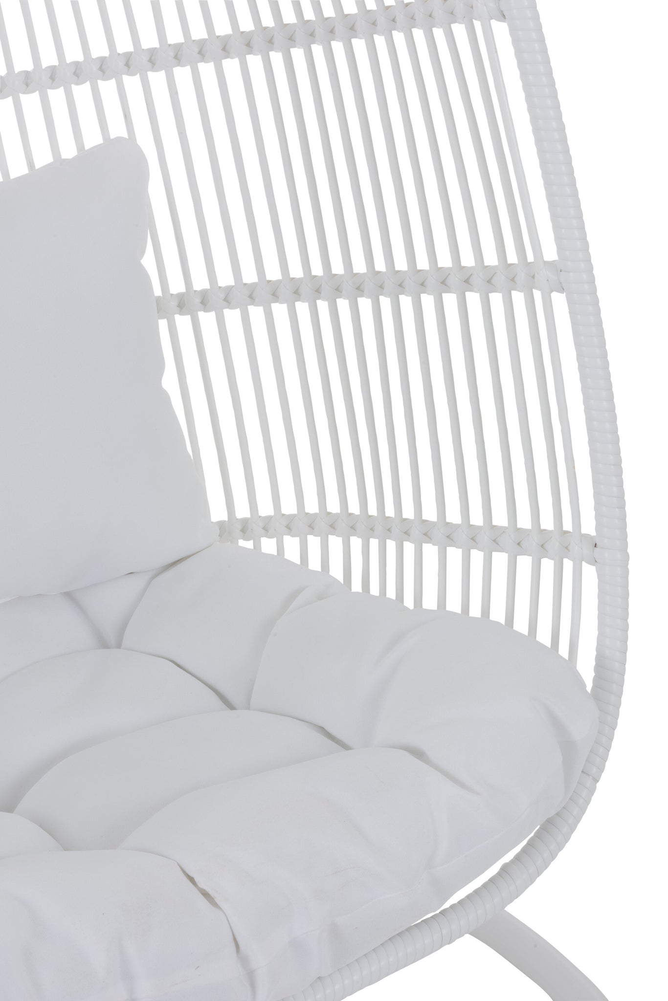 Hanging Chair Oval Steel White
