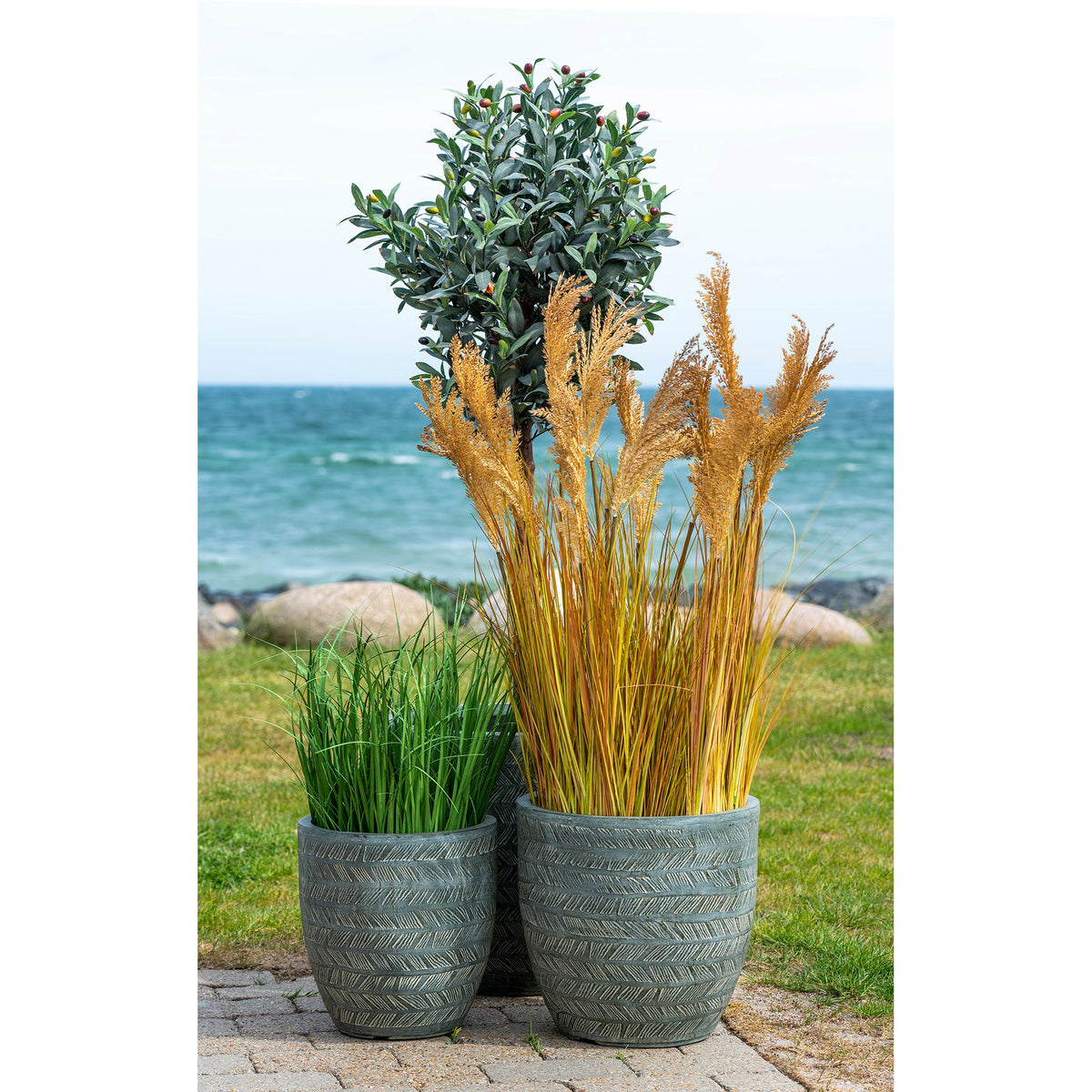 Kunstplant Sorghumgras – naturel, 110 cm