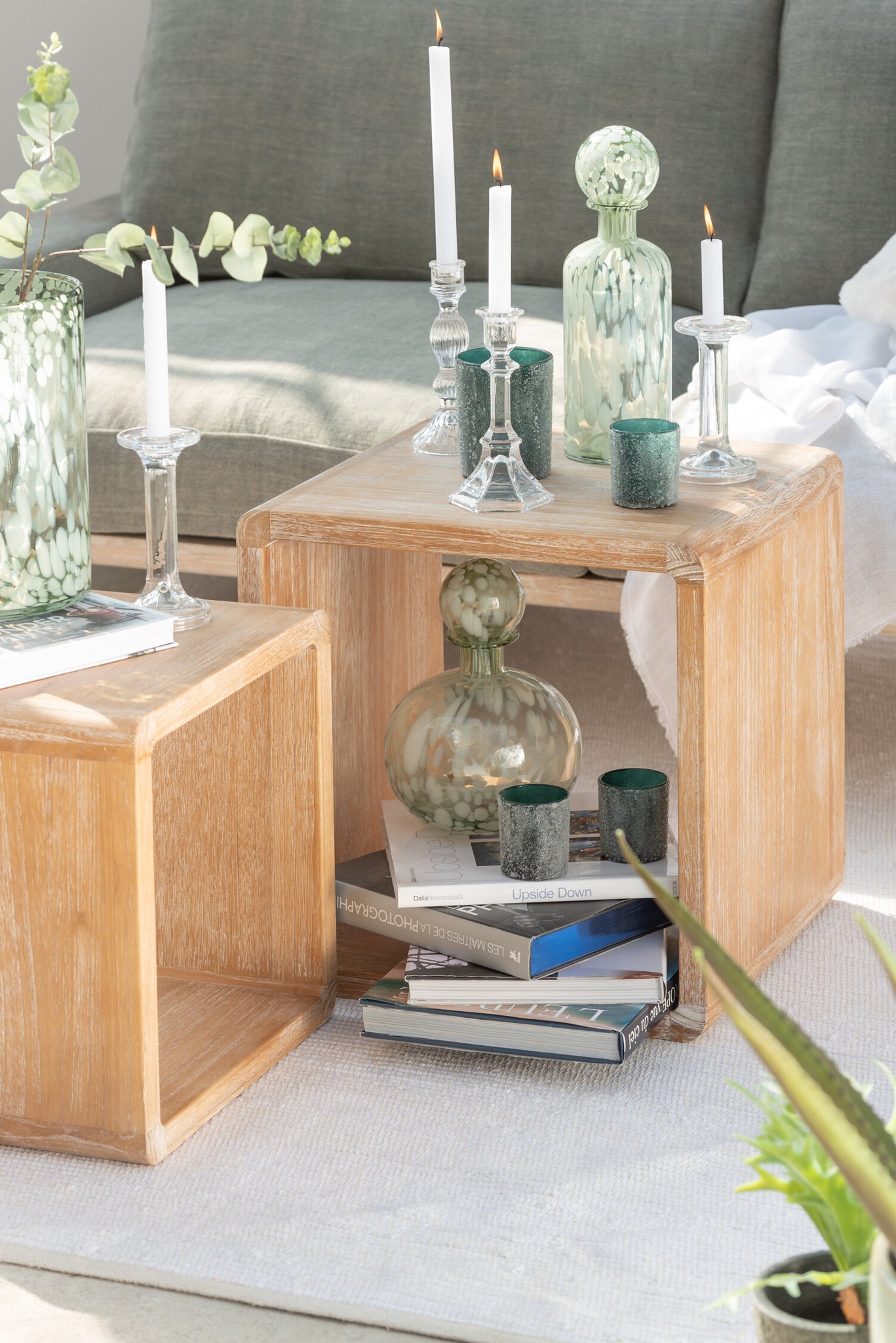 Candlestick Classic Glass Transparent Large