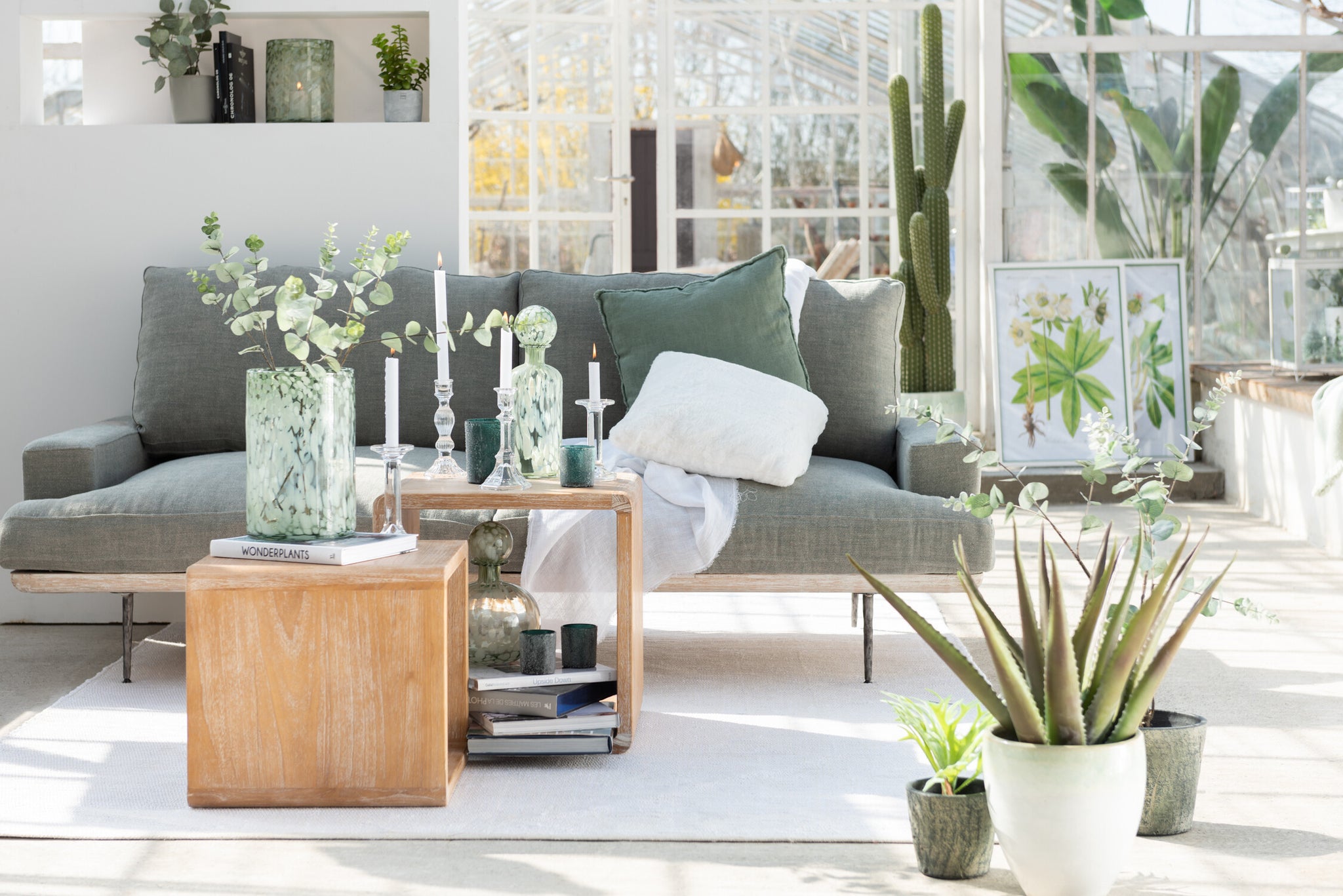 Candlestick Classic Glass Transparent Large