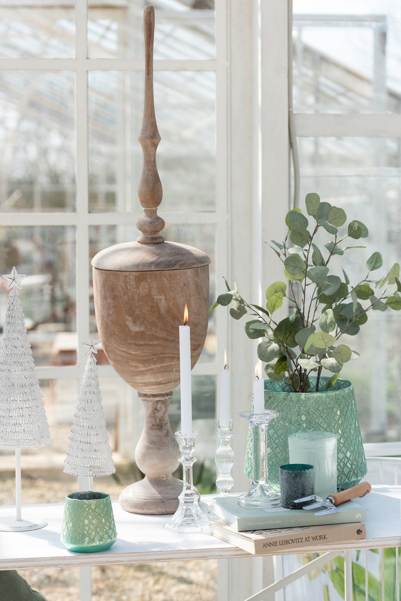 Kerzenständer Kugelglas Transparent Groß