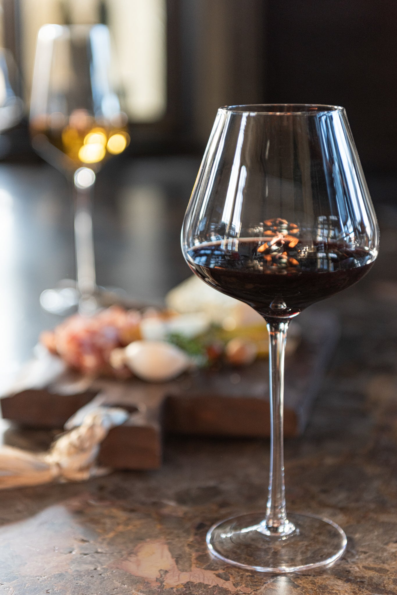 Weites Trinkglas für Weißwein, Kristallglas, transparent