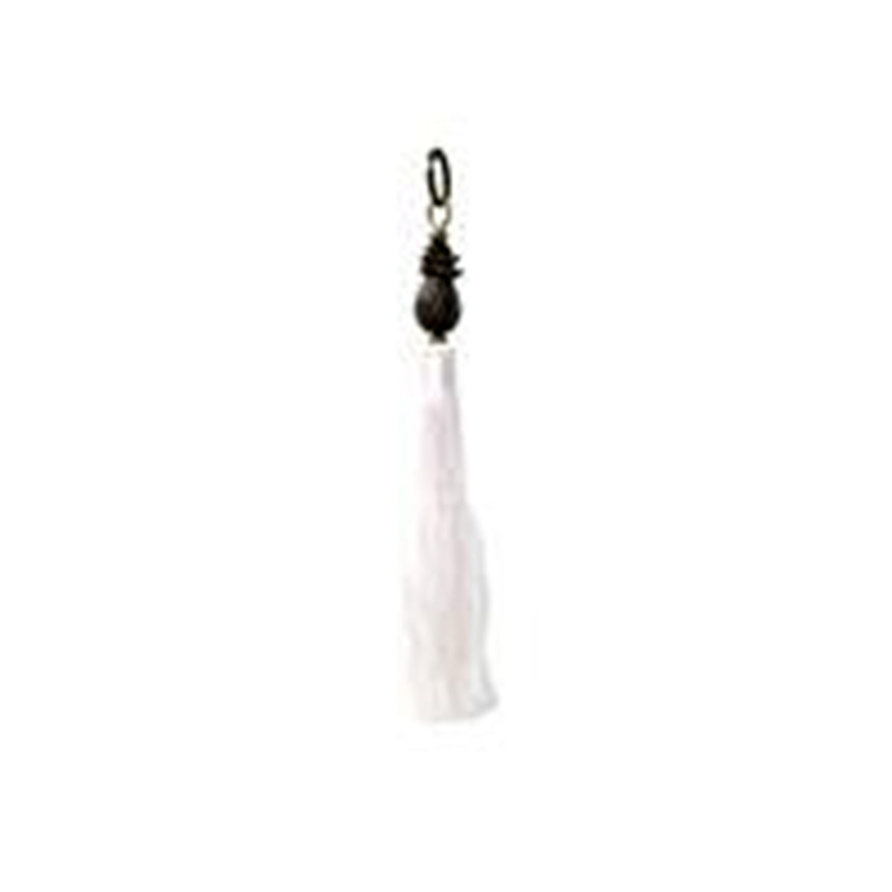 Sleutelhanger Ananas – katoen/ijzer, wit, 15 cm