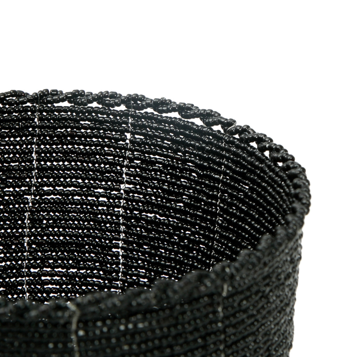 Die Perlen-Bonbonschale – Schwarz – M
