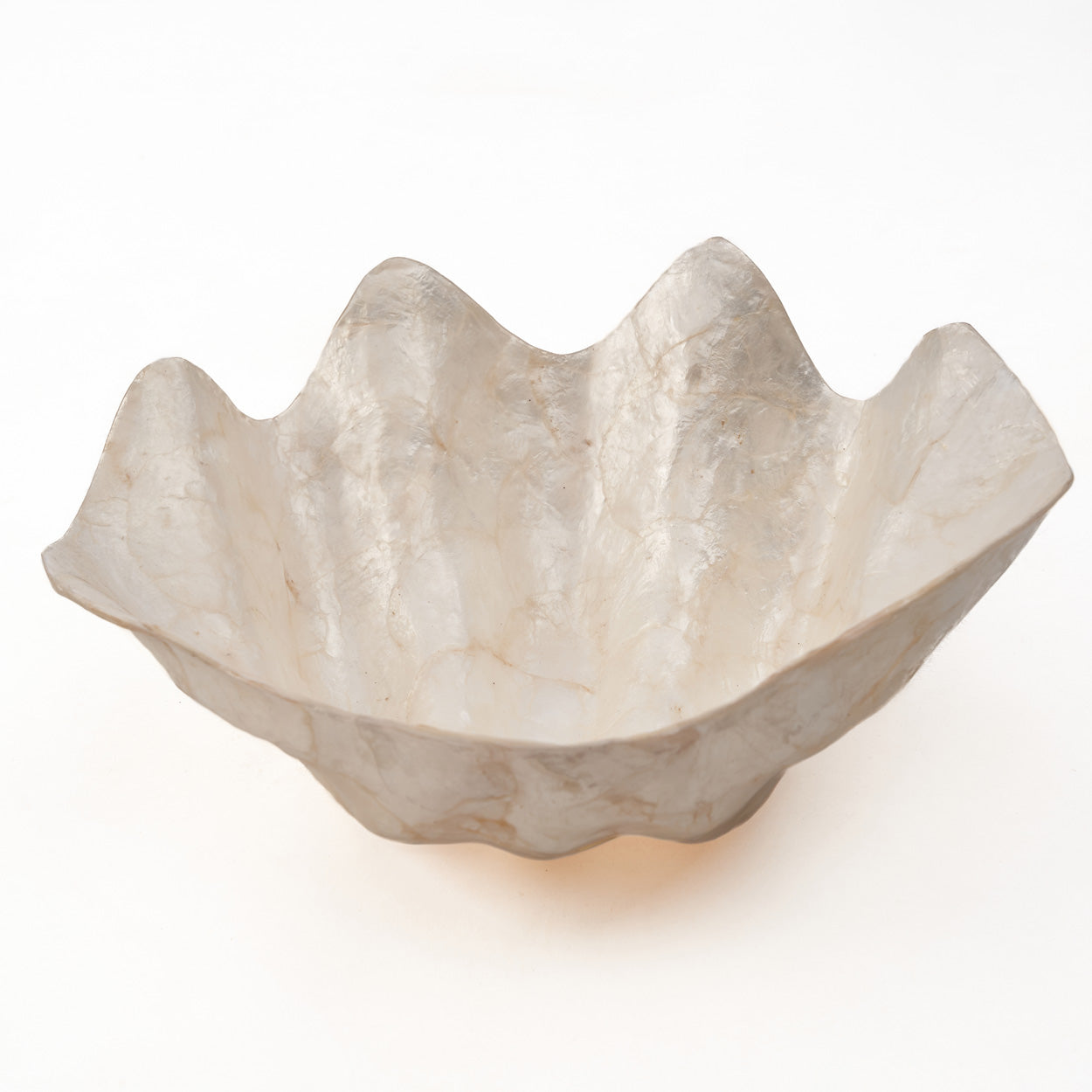 Seifenschale aus Perlmutt – Weiß – M