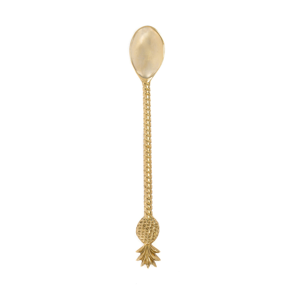 Löffel Ananas — Gold, lang