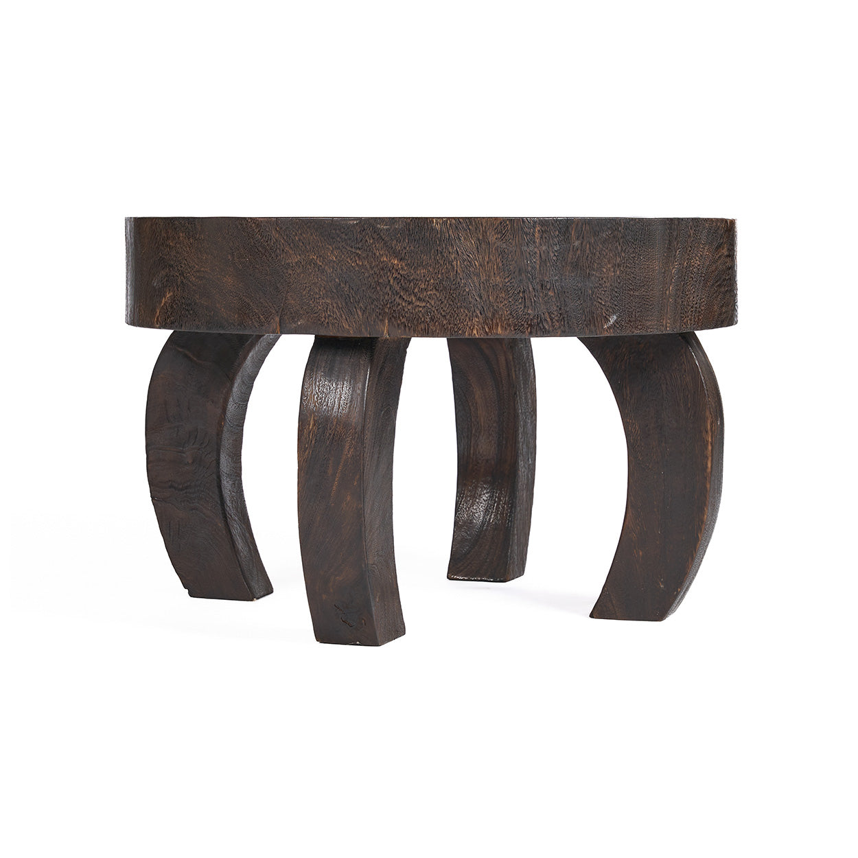 Salontafel Octo Chic – hout, donker walnoot, 70x70x45 cm