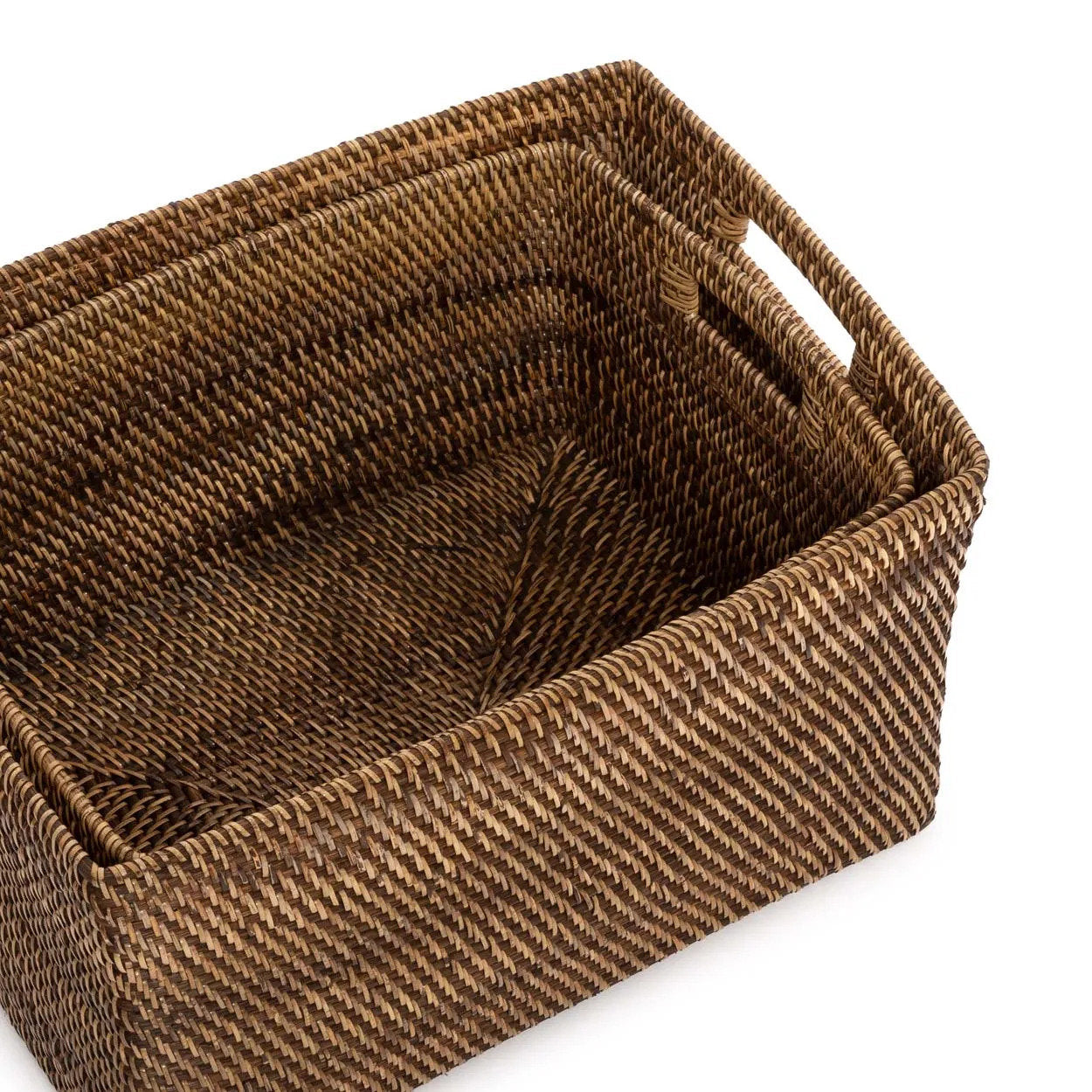 Mand Colonial – rattan, naturel bruin, 46x36x23 cm
