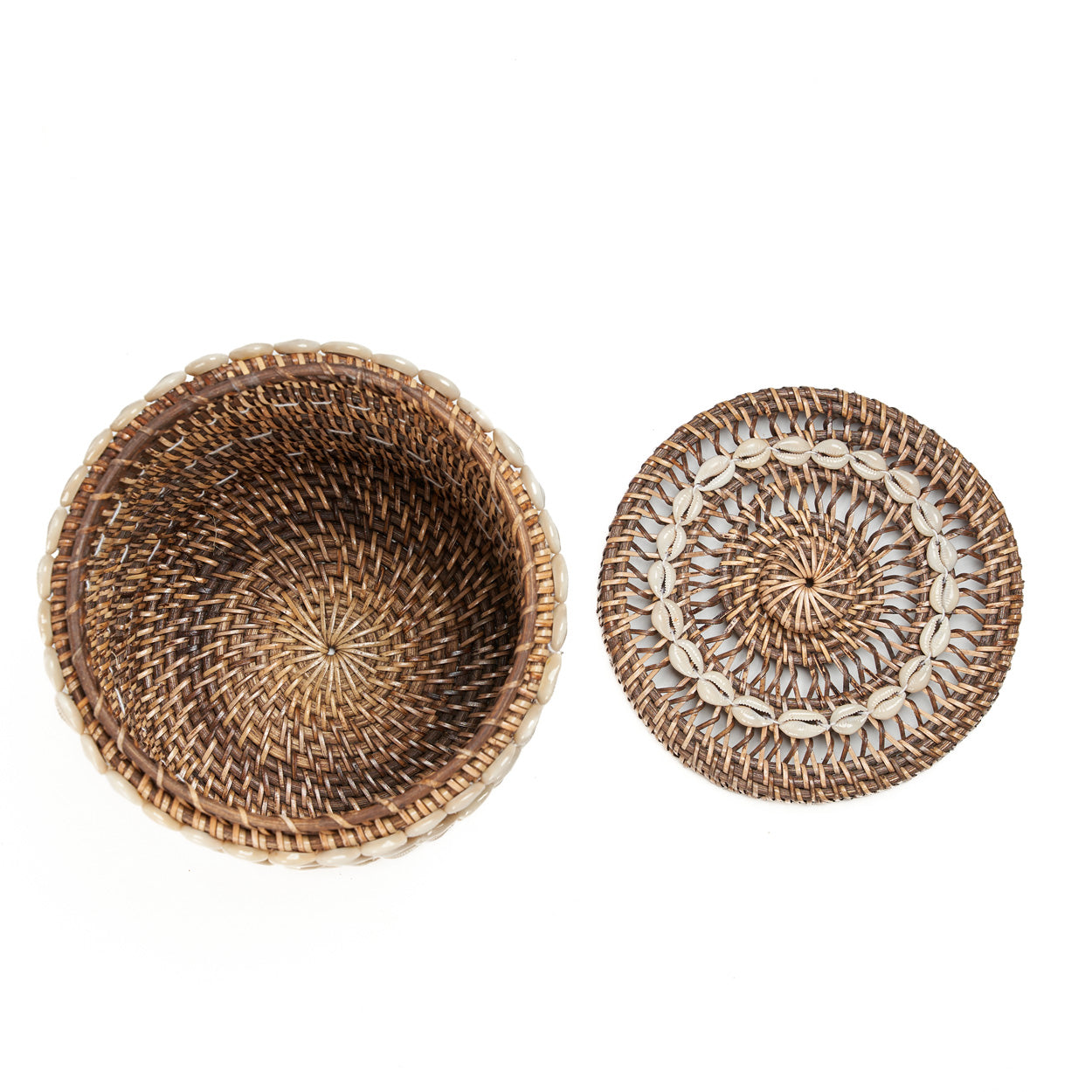 Mand Shell – rattan, naturelbruin, ø21×30 cm