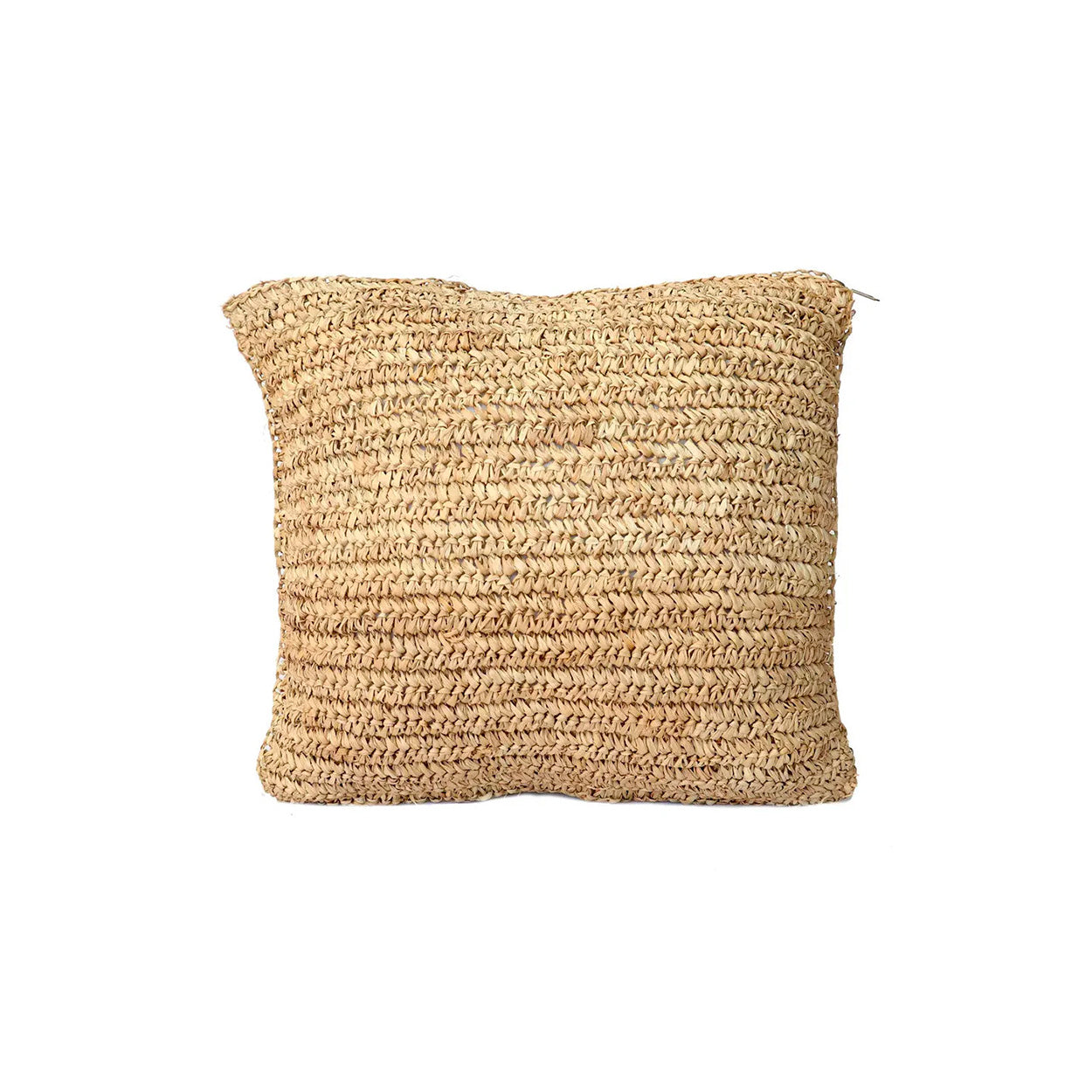 Kussenhoes Flores – raffia, naturel, 40x40 cm