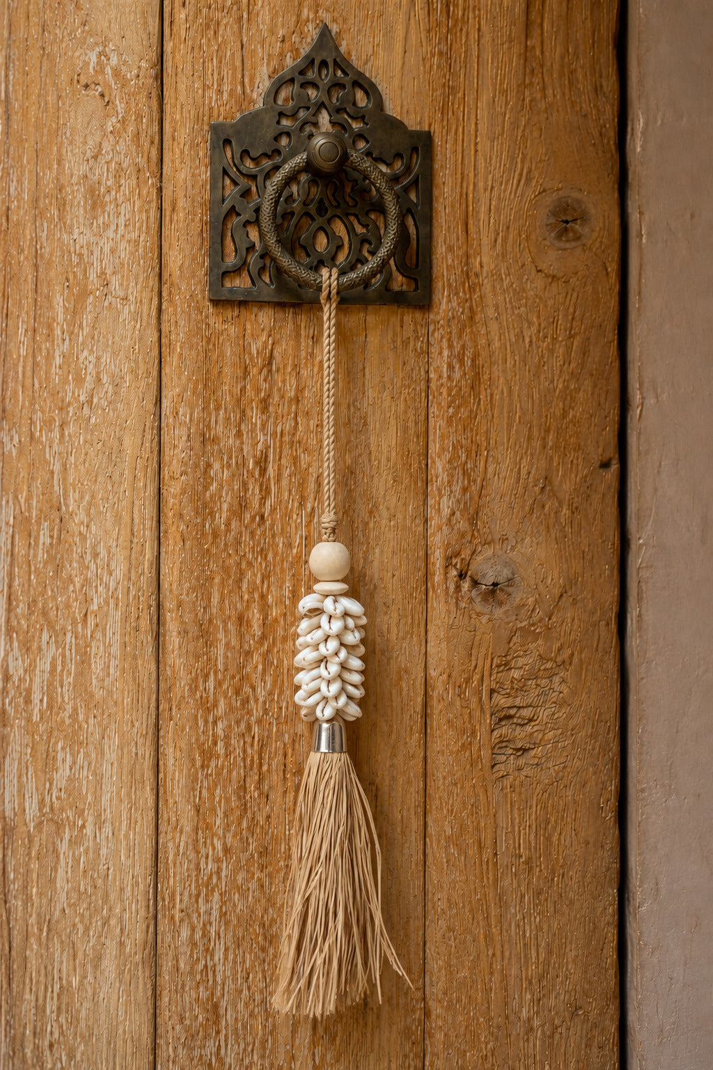 Wandhanger Kauri en Raffia – naturel, 40 cm