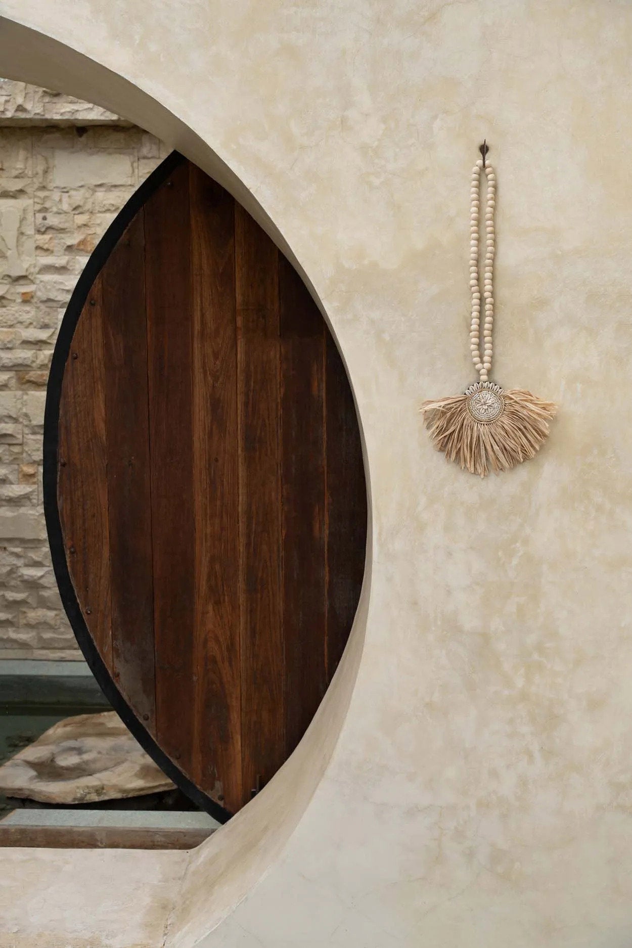 Die Raffia Tajoe Quaste - Natur