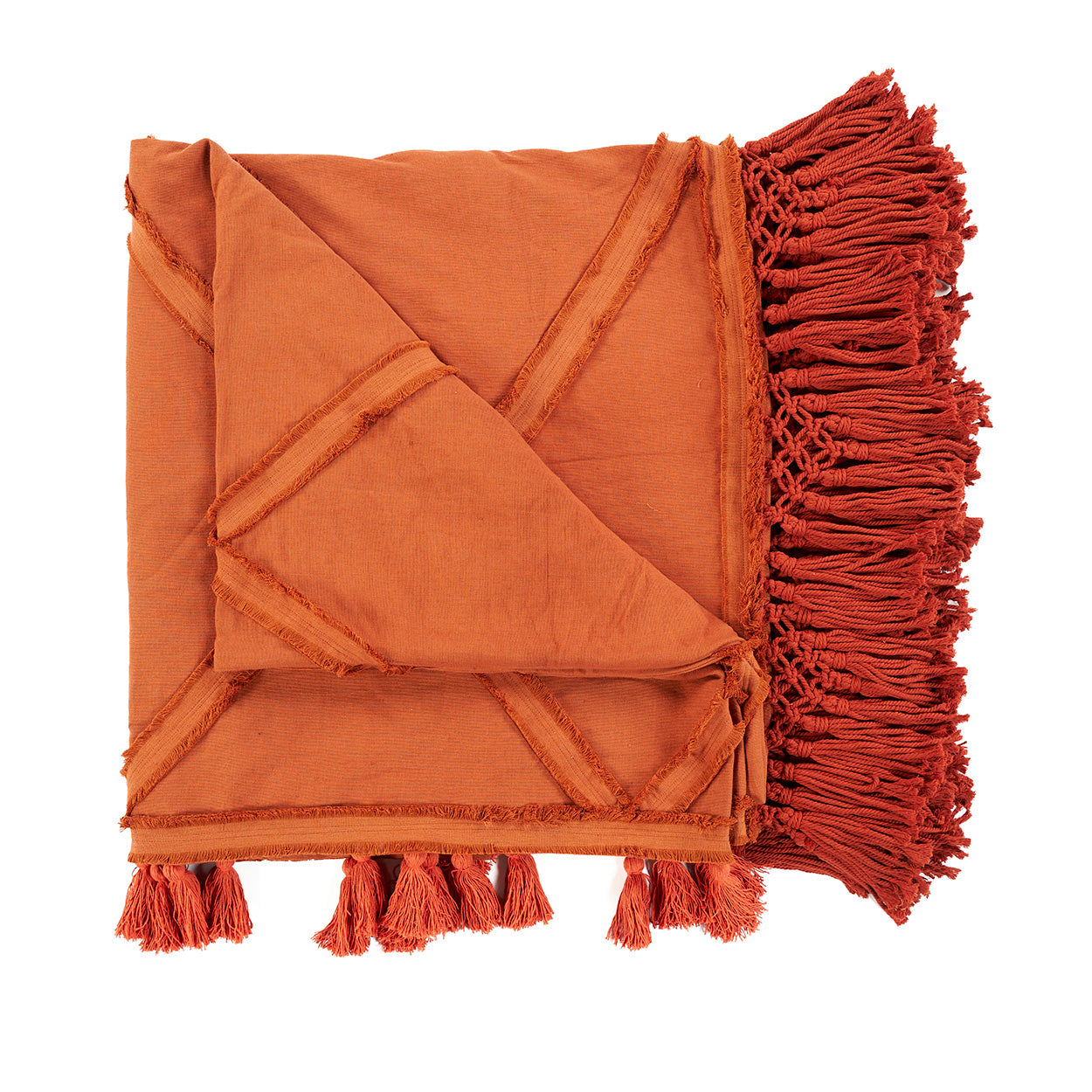 Plaid Berber – katoen, terracotta, 240x300 cm