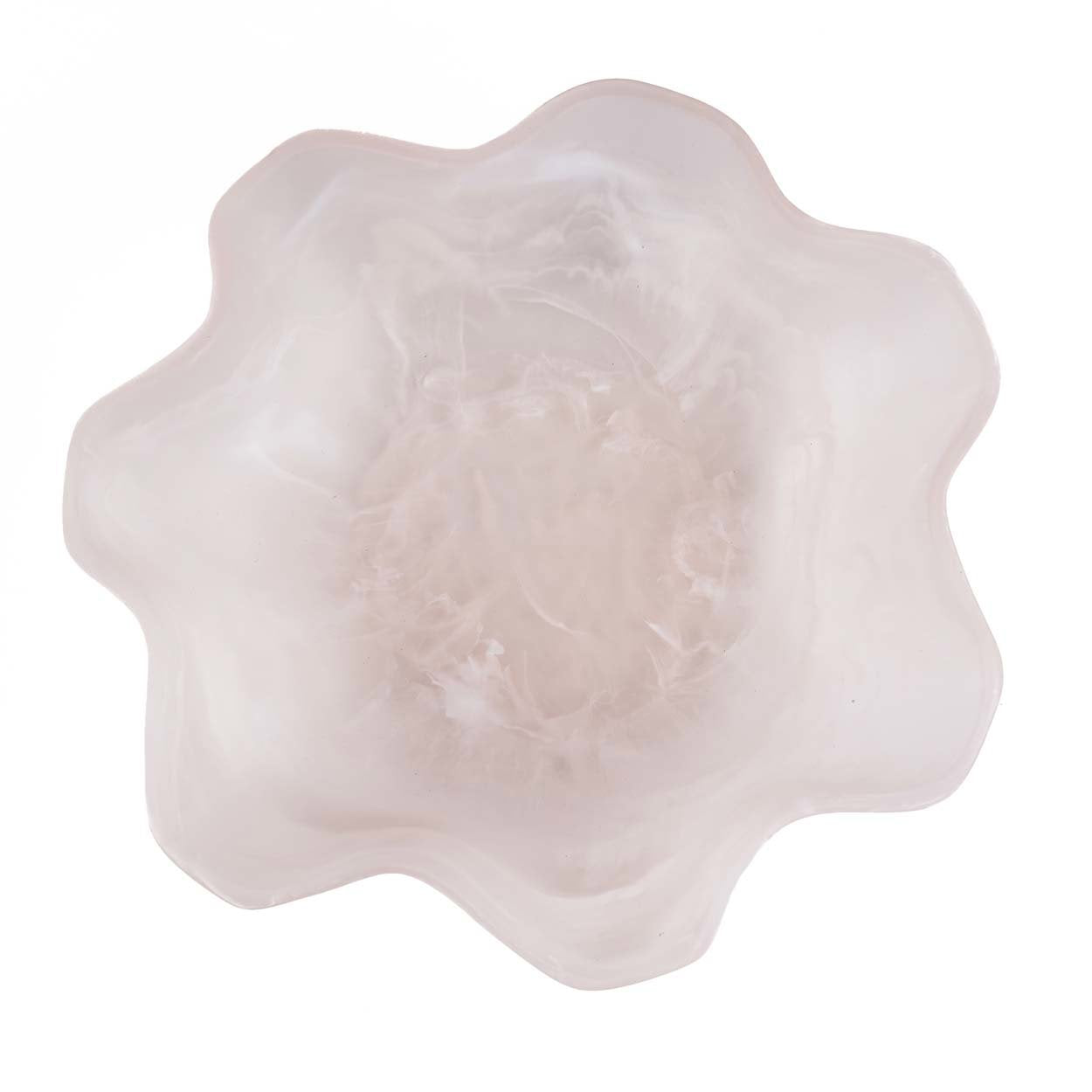 The Resin Organic Fruit Bowl - Pink White