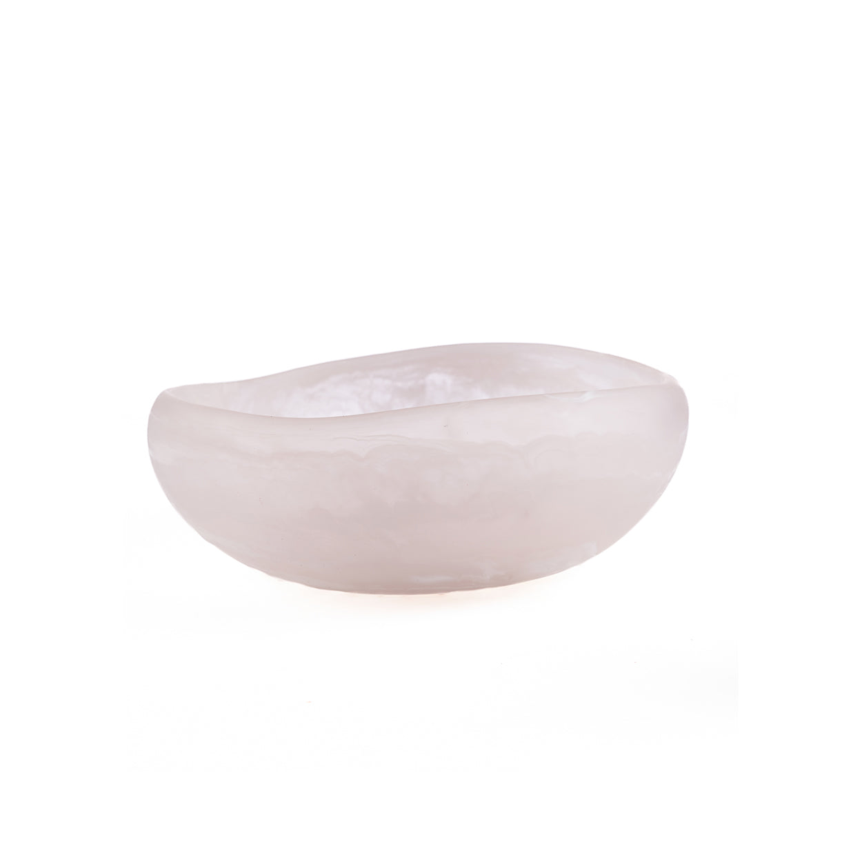 The Resin Organic Bowl - Pink White - S