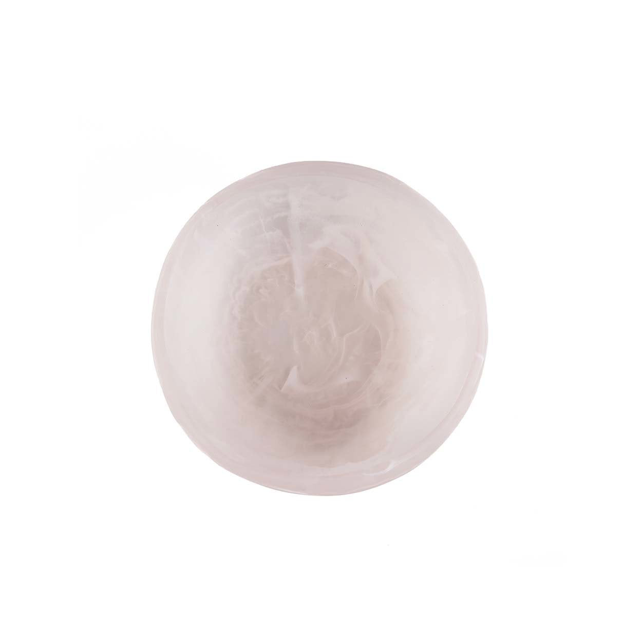 The Resin Organic Bowl - Pink White - S