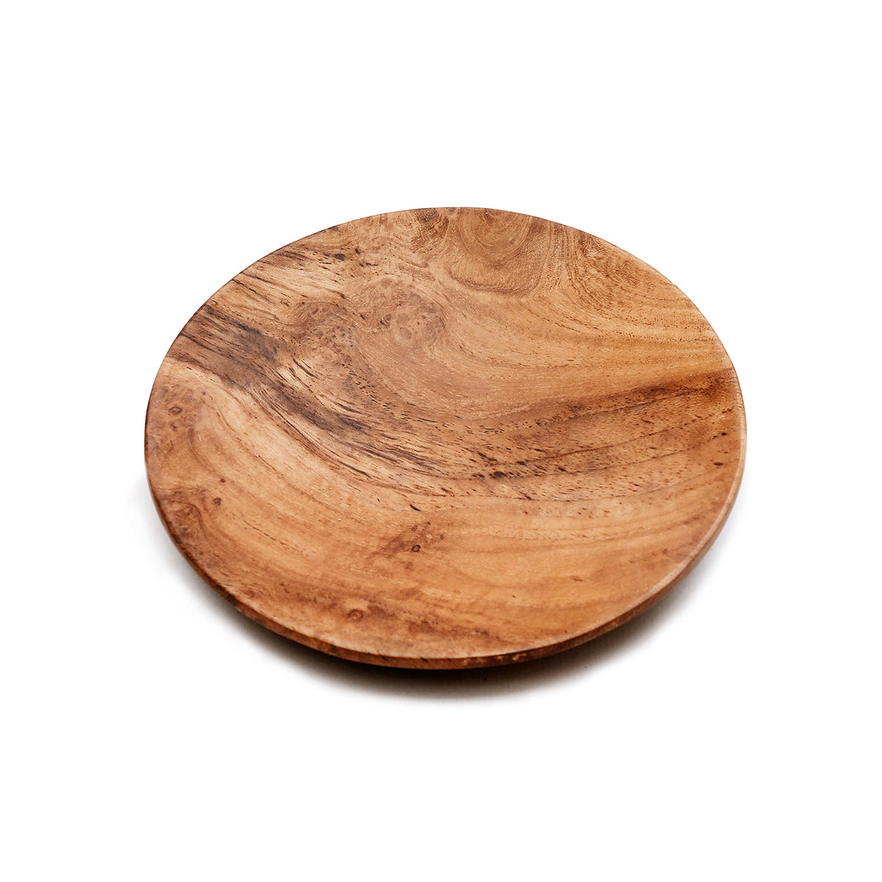Bord Teak Root – teakhout, naturel, rond ø24,5 cm