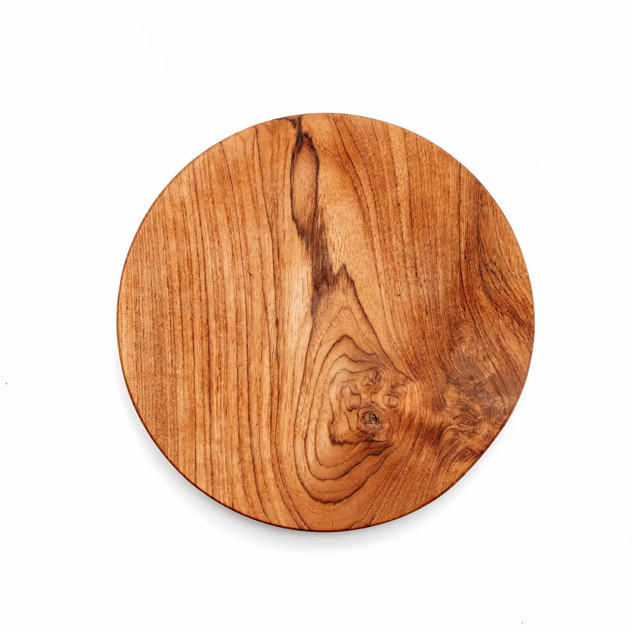 Bord Teak Root – teakhout, naturel, rond ø24,5 cm