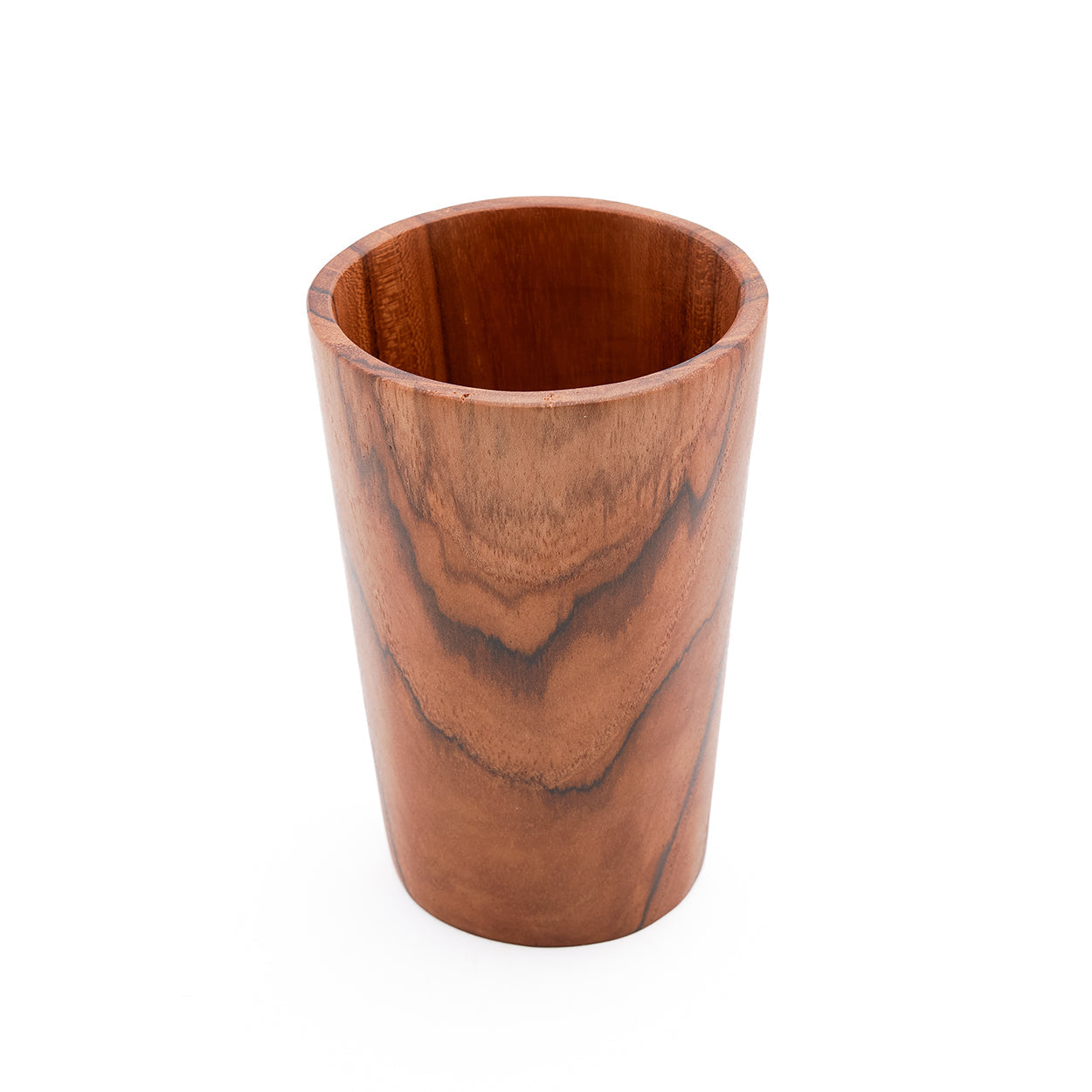 Beker Teakwortel – naturel, hoog, ø10×16 cm