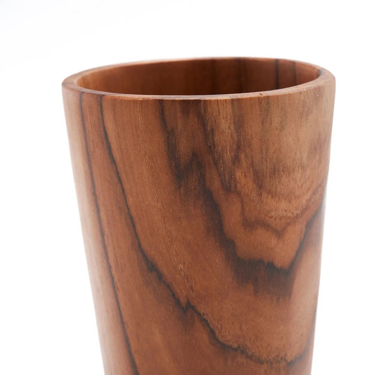 Beker Teakwortel – naturel, hoog, ø10×16 cm