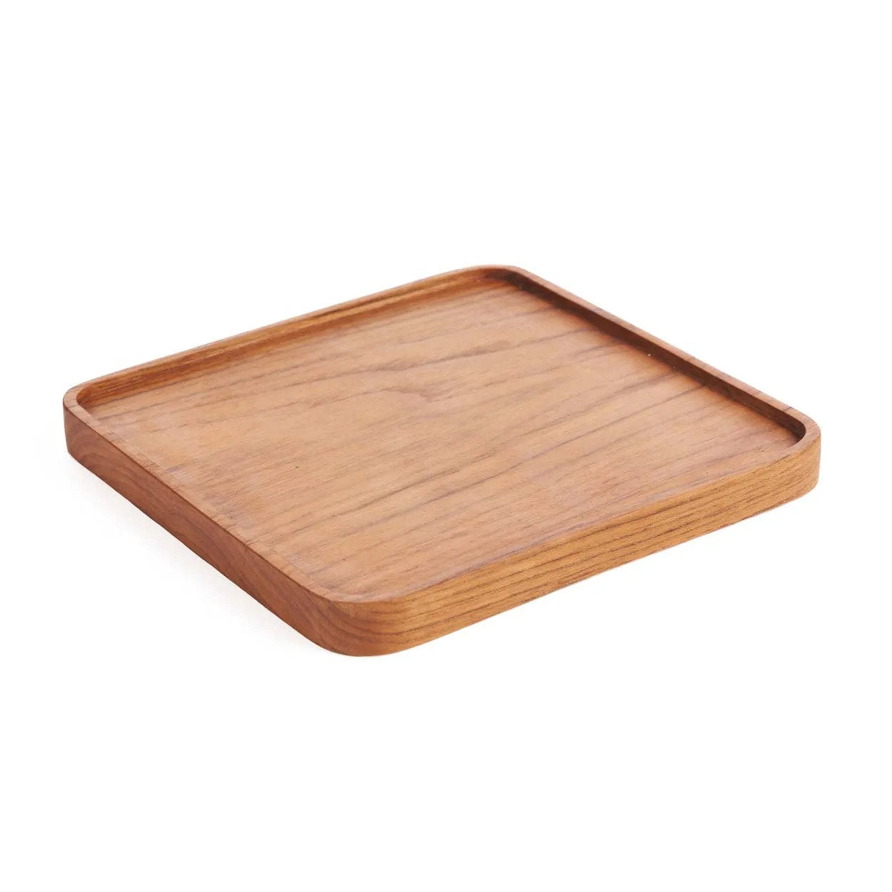 Bord Teak Square – teakhout naturel, 20x20x2 cm
