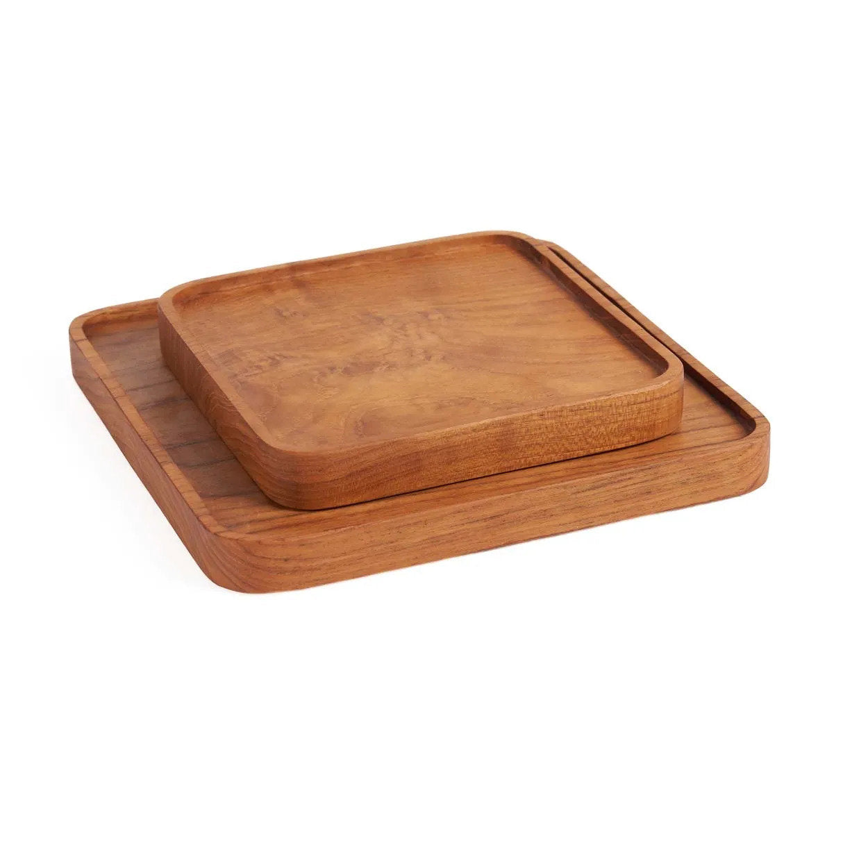 Bord Teak Square – teakhout naturel, 8x8x2 cm