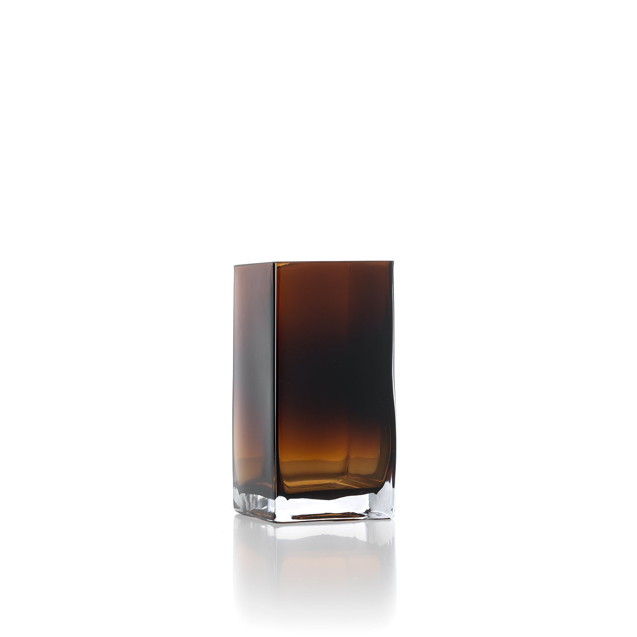 The Amber Cuboid Vase - Amber - S