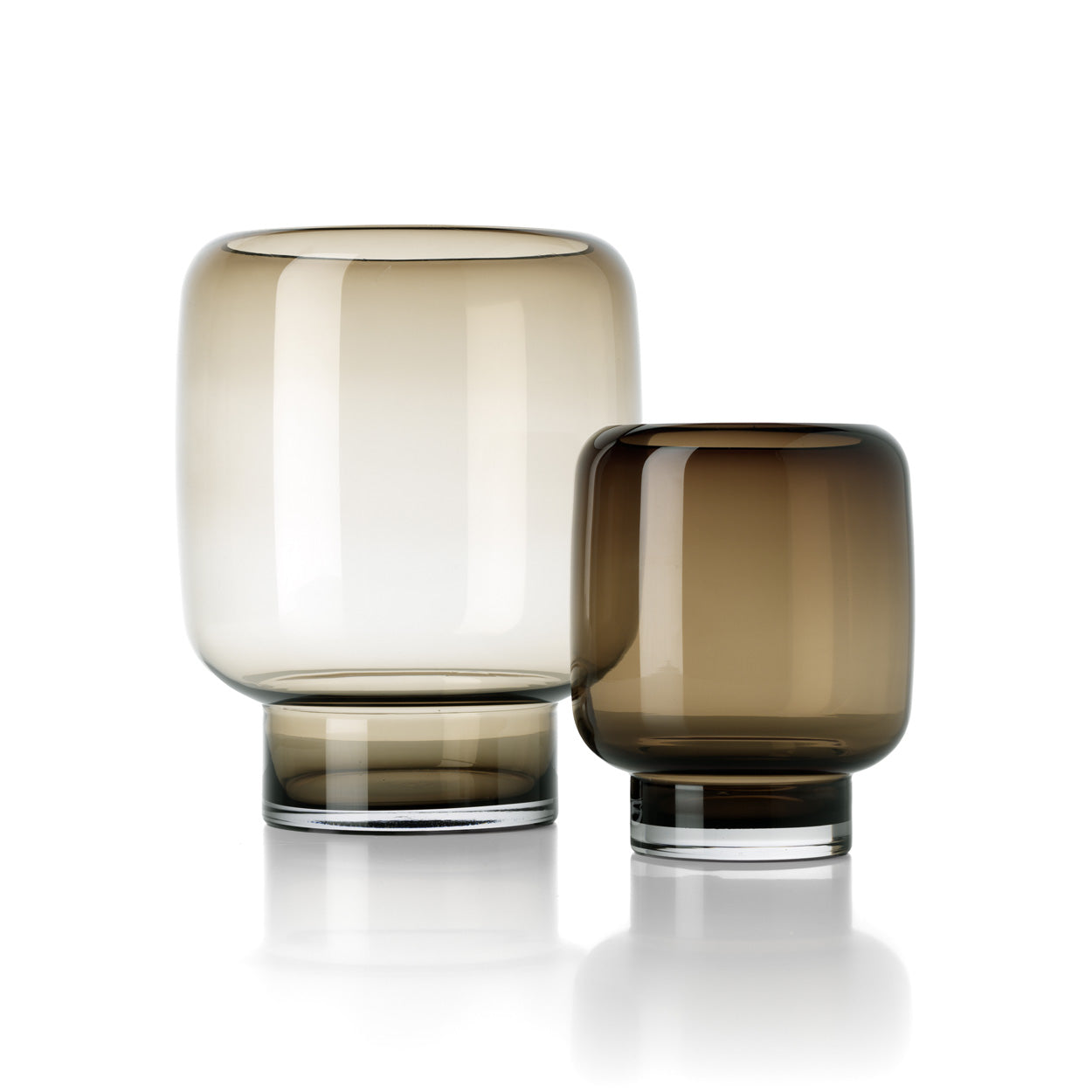 The Smoky Cube Vase - Brown - L