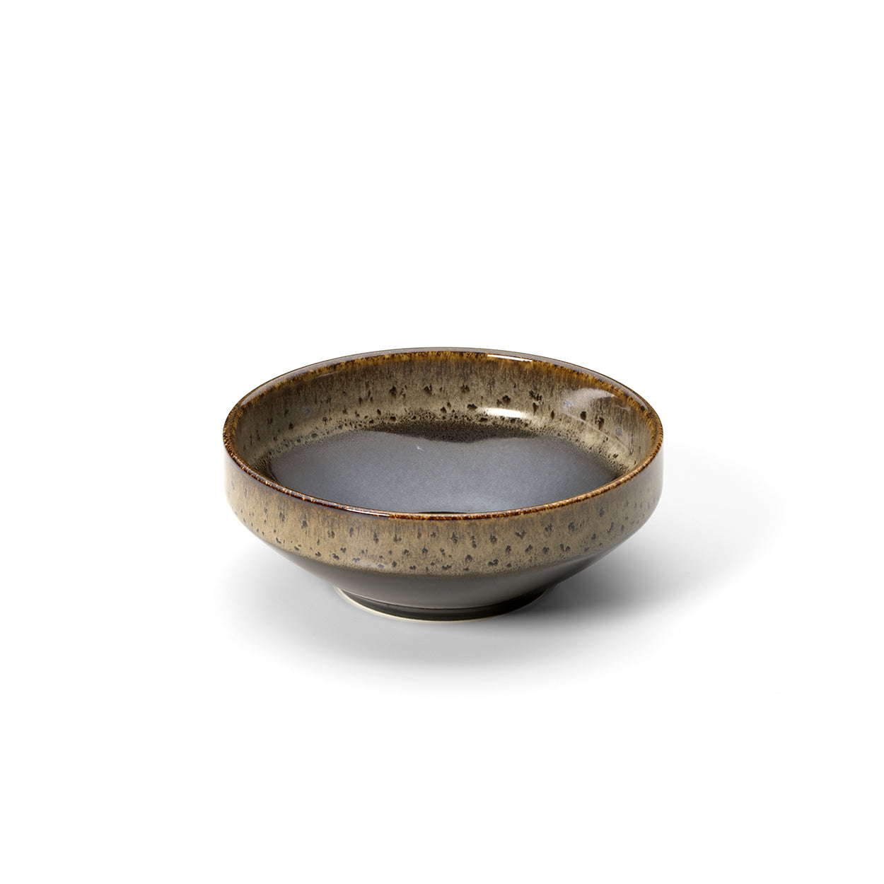 Kom Kyoto Laag – keramiek, donkerbruin, ø14×5 cm