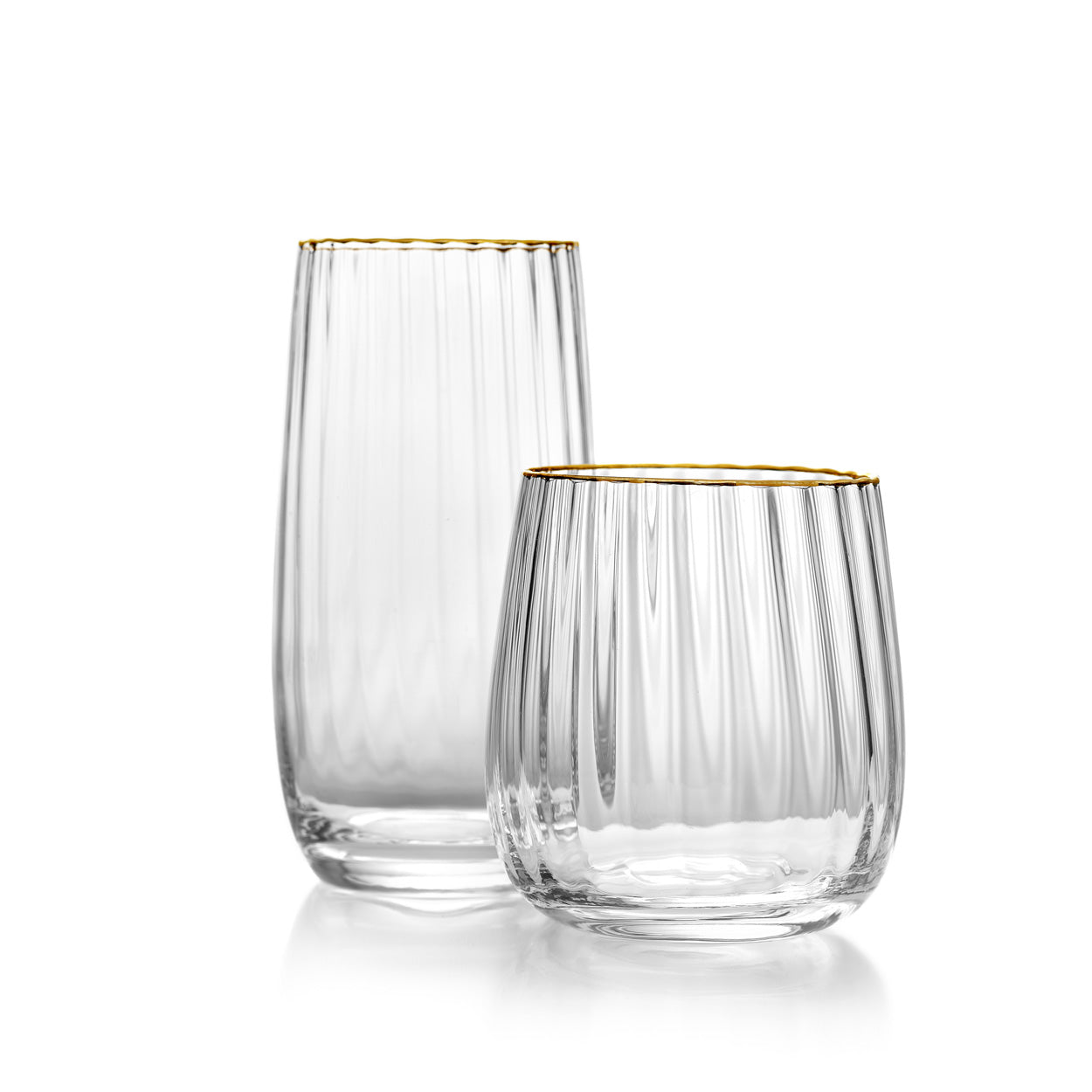 The Golden Rim Tumbler - Natural Gold
