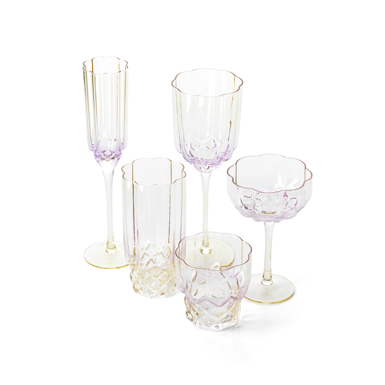 The Pink Blush Wine Glass - Pink